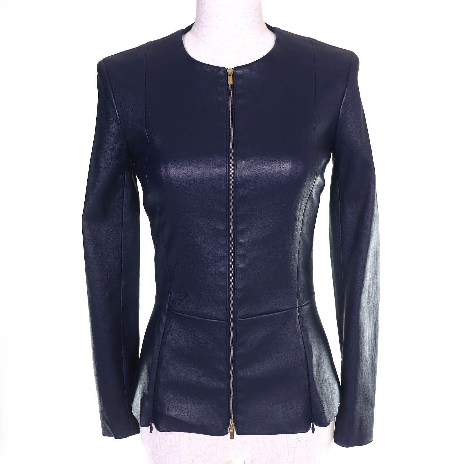 The Row The Row THE ROW Anasta Lamb Leather Jacket Leather Outerwear DUTY FREE for USA Size ONE SIZE - 1 Thumbnail