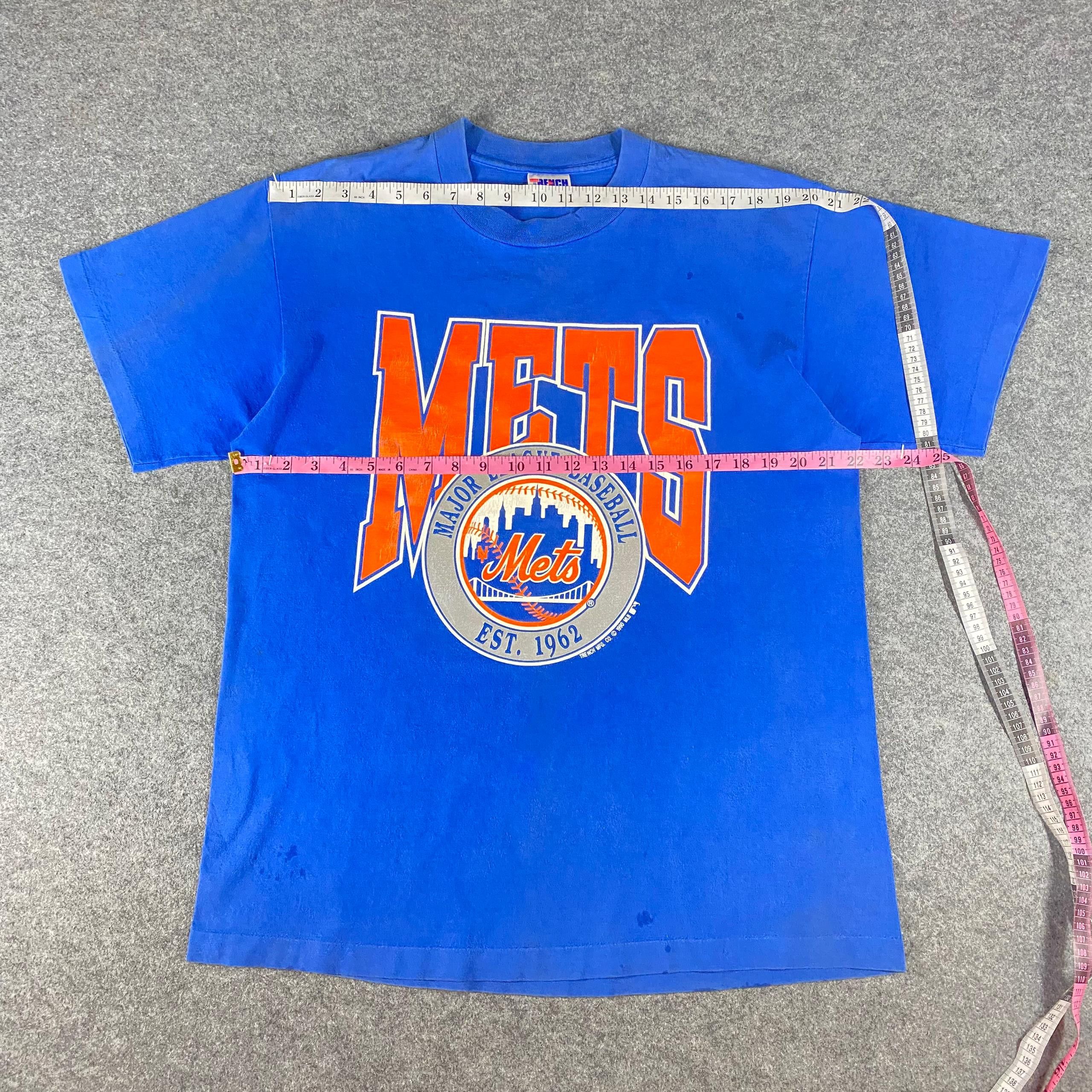 Vintage Vintage Mets Major eague Baseball Tshirt Size US L / EU 52-54 / 3 - 3 Thumbnail