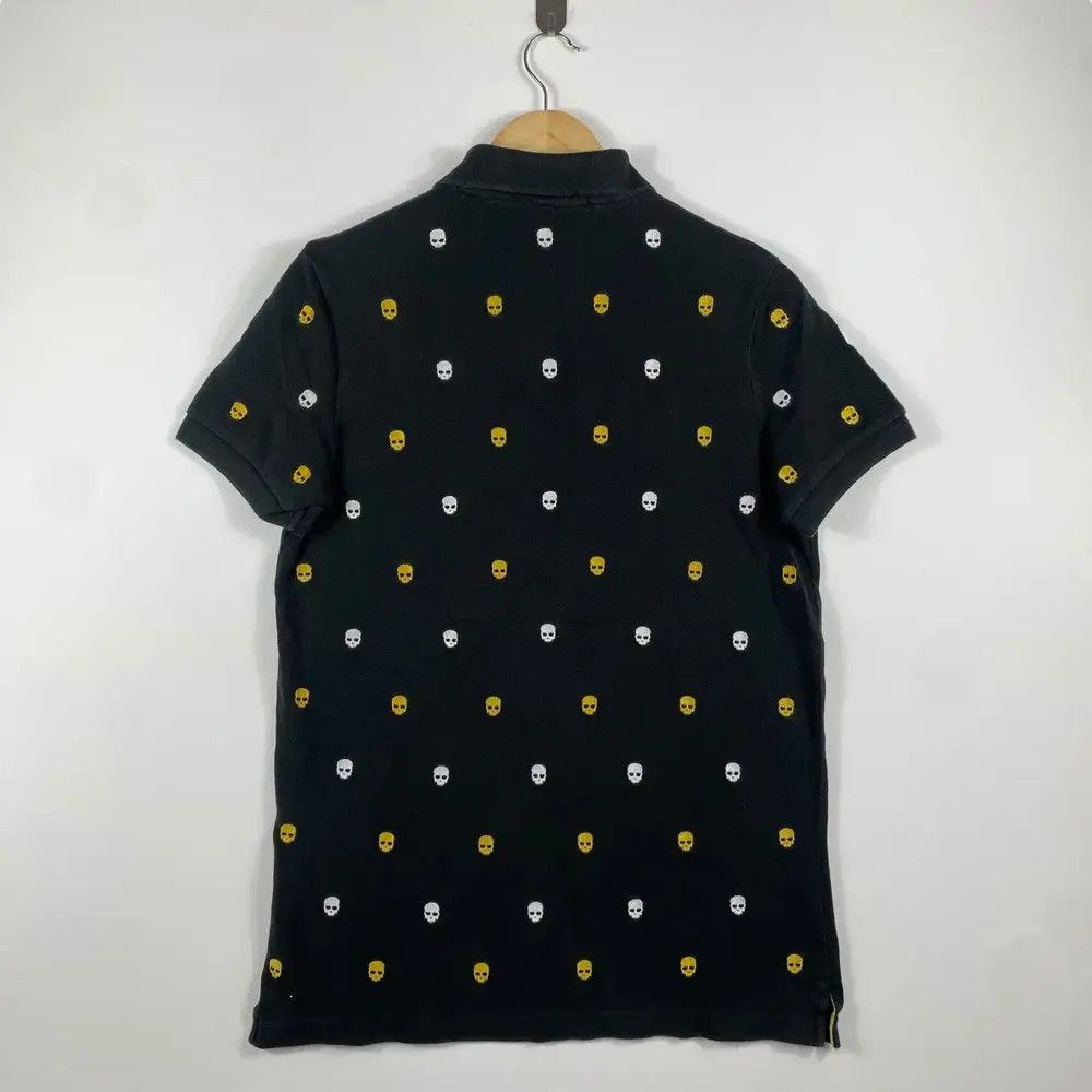 If Six Was Nine HYDROGEN Small Skulls Embroidery Full Print Polo Shirt Size US S / EU 44-46 / 1 - 4 Thumbnail