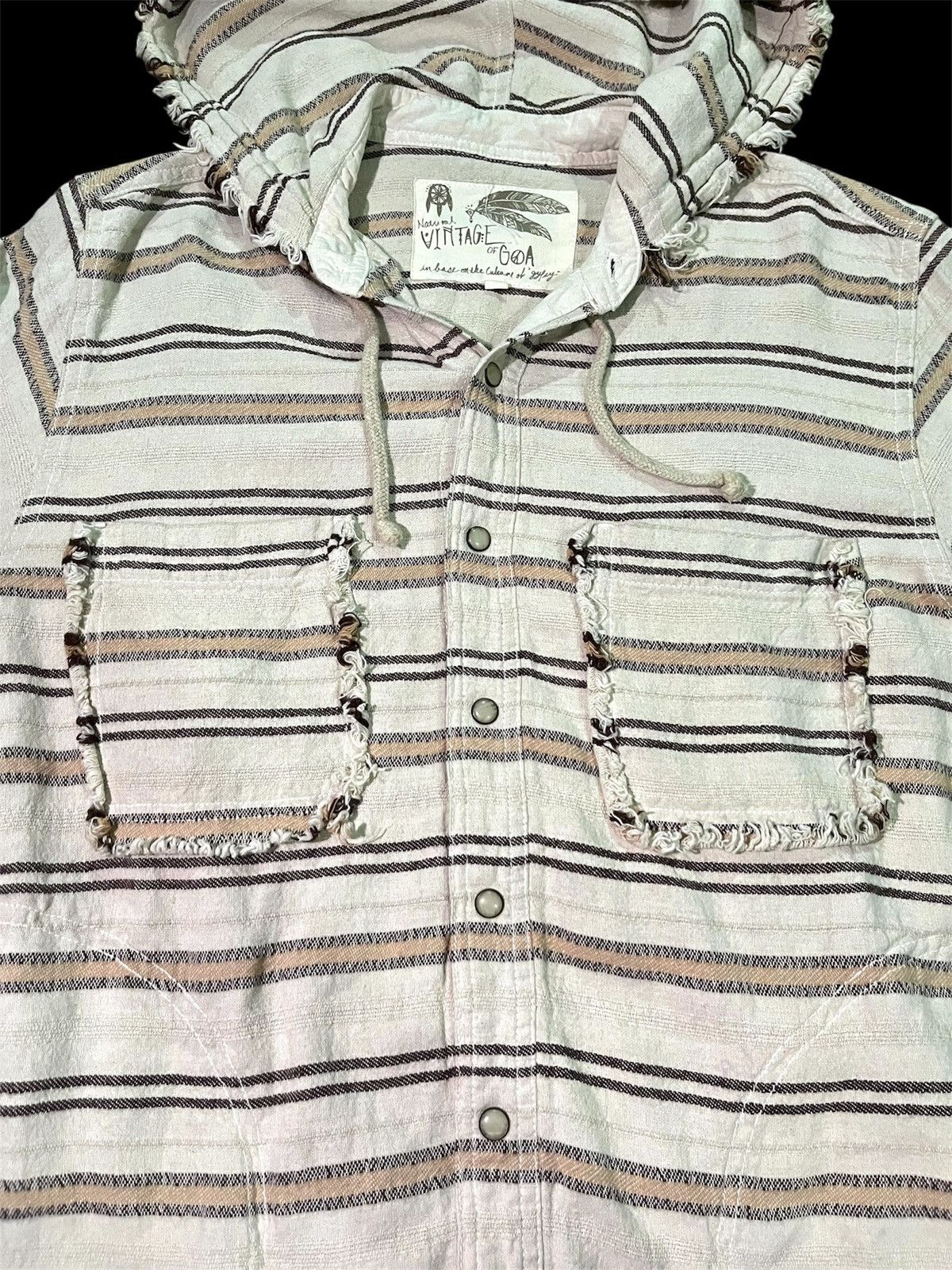 Le Grande Bleu (L.G.B.) Japanese Goa flanel hoodie punk style Size US M / EU 48-50 / 2 - 3 Thumbnail