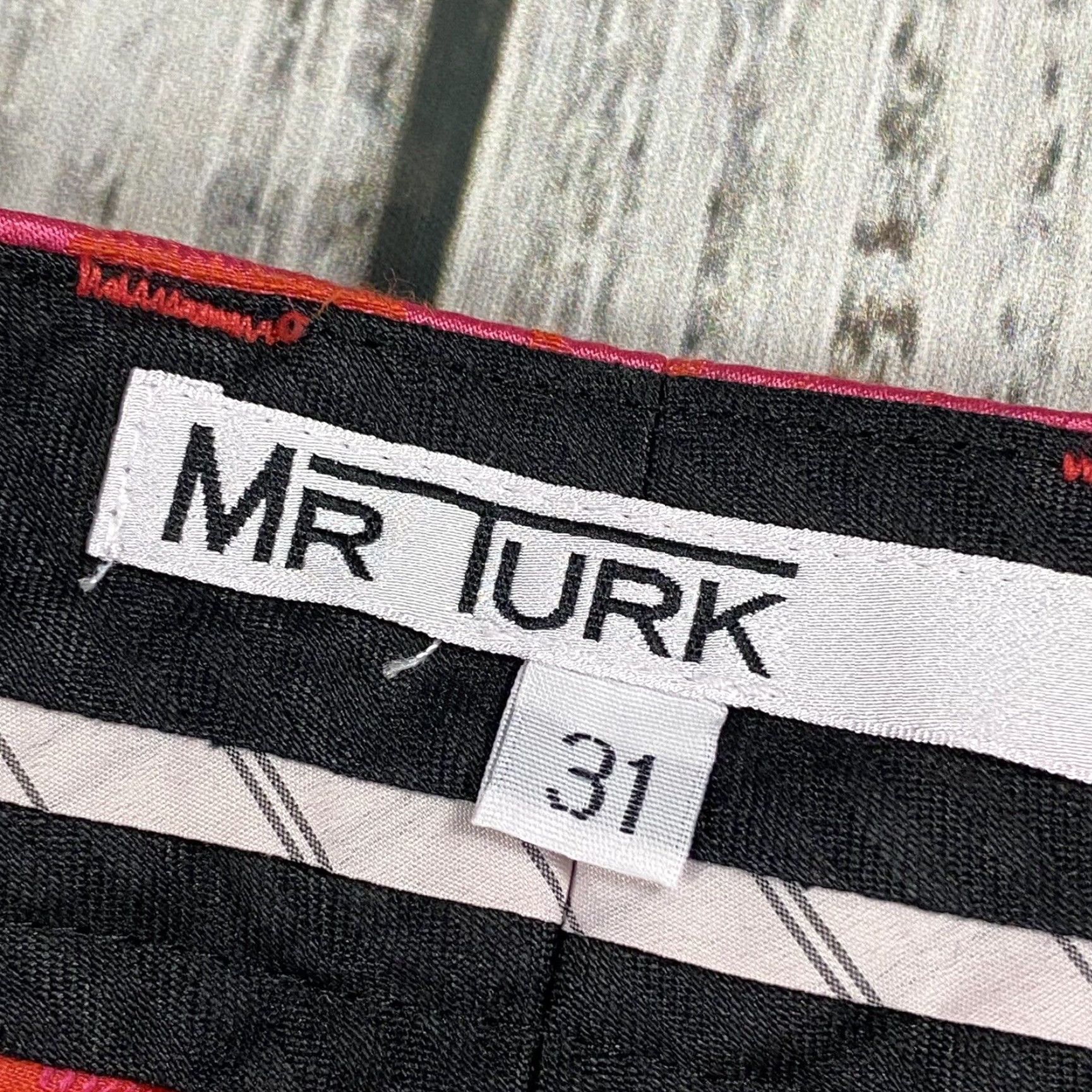 Mr Turk MR TURK Adrian Tux Pants 31 Slim Floral Tropical Pink 32x27 Casual Formal Mens Size US 31 - 5 Thumbnail