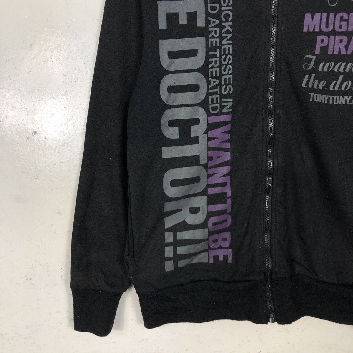 Japanese Brand 📌Cartoon Zipper Hoodie Mugiwara Pirates One Piece Big Logo Size US M / EU 48-50 / 2 - 6 Thumbnail