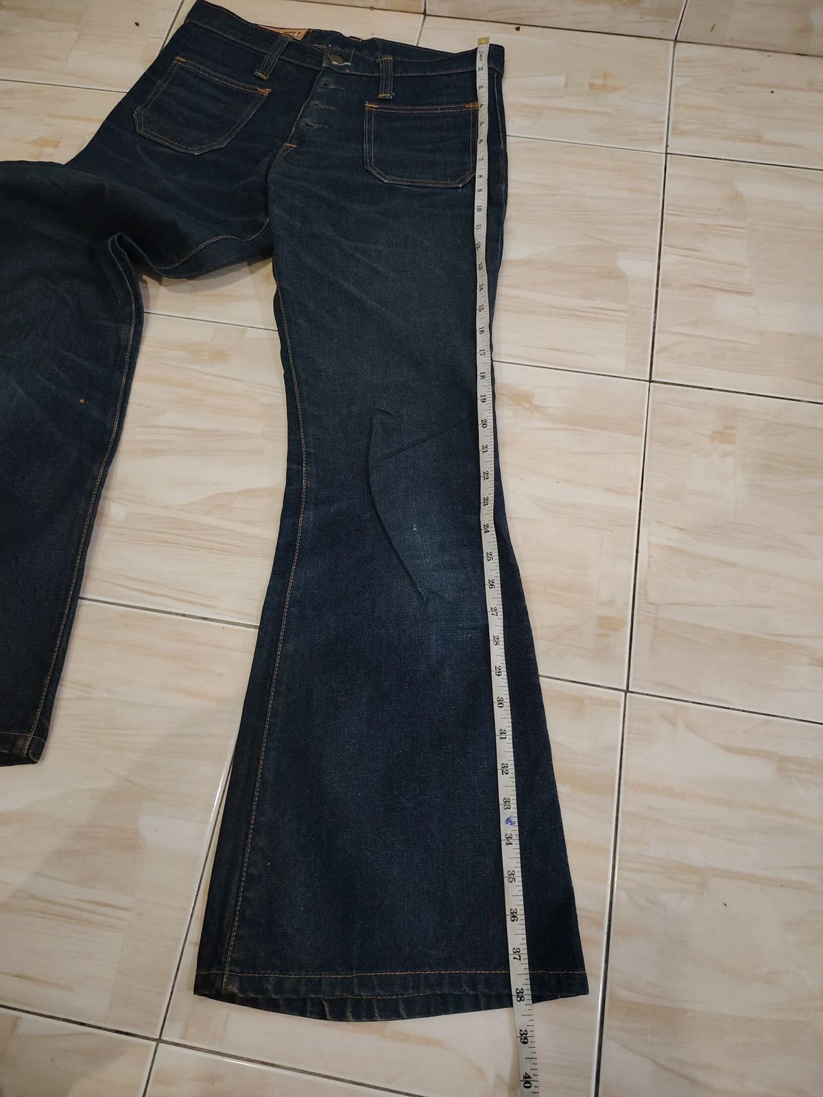 Japanese Brand Distressed dark blue japan jeans Size 30" / US 8 / IT 44 - 14 Thumbnail