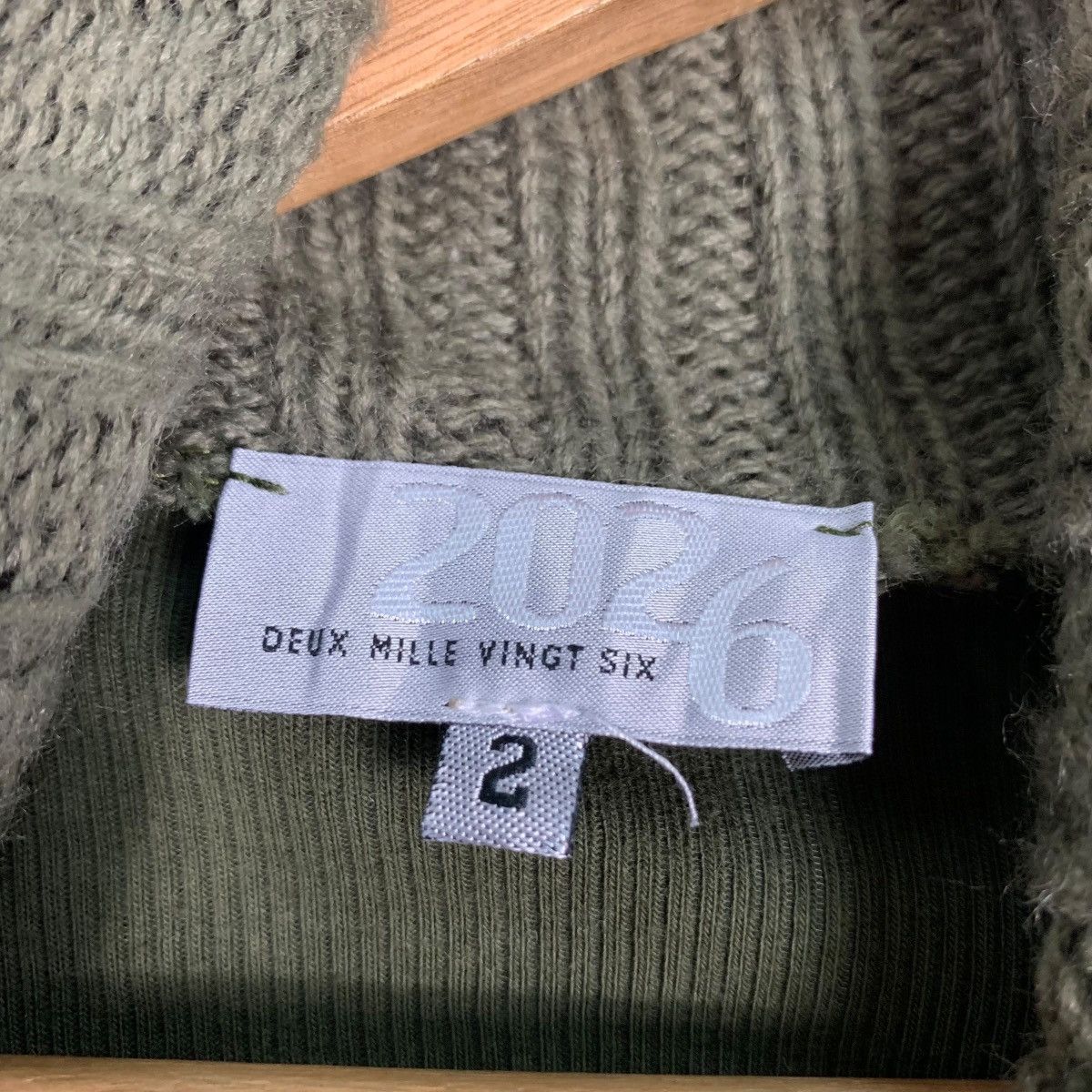 Vintage DEUX MILLE VINGT SIX 2026 Zavata Fullprint Sweater #0555-C26 Size US M / EU 48-50 / 2 - 11 Thumbnail