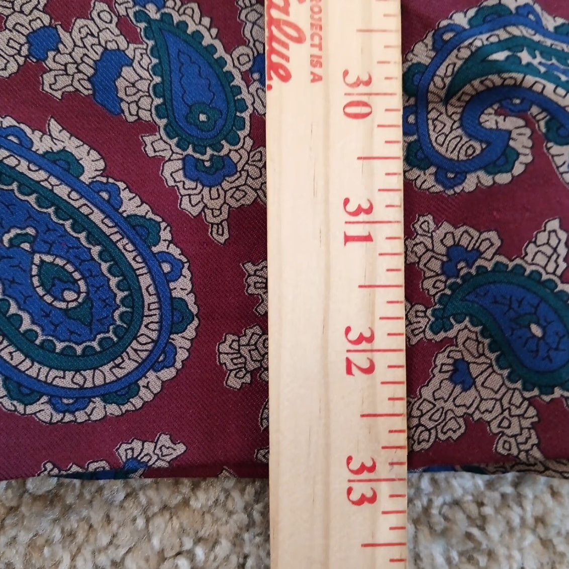 Lands' End Lands' End Skirt Maxi Women Size 8 Red Rayon Lined Pleated Pockets Paisley Long Size 30" / US 8 / IT 44 - 5 Thumbnail