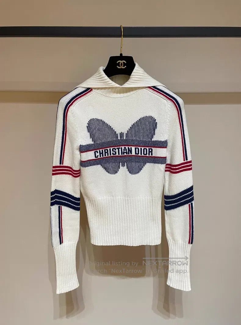 Dior Dior Autumn and Winter Ski Series Butterfly Pattern Pullov Size XS / US 0-2 / IT 36-38 - 1 Thumbnail