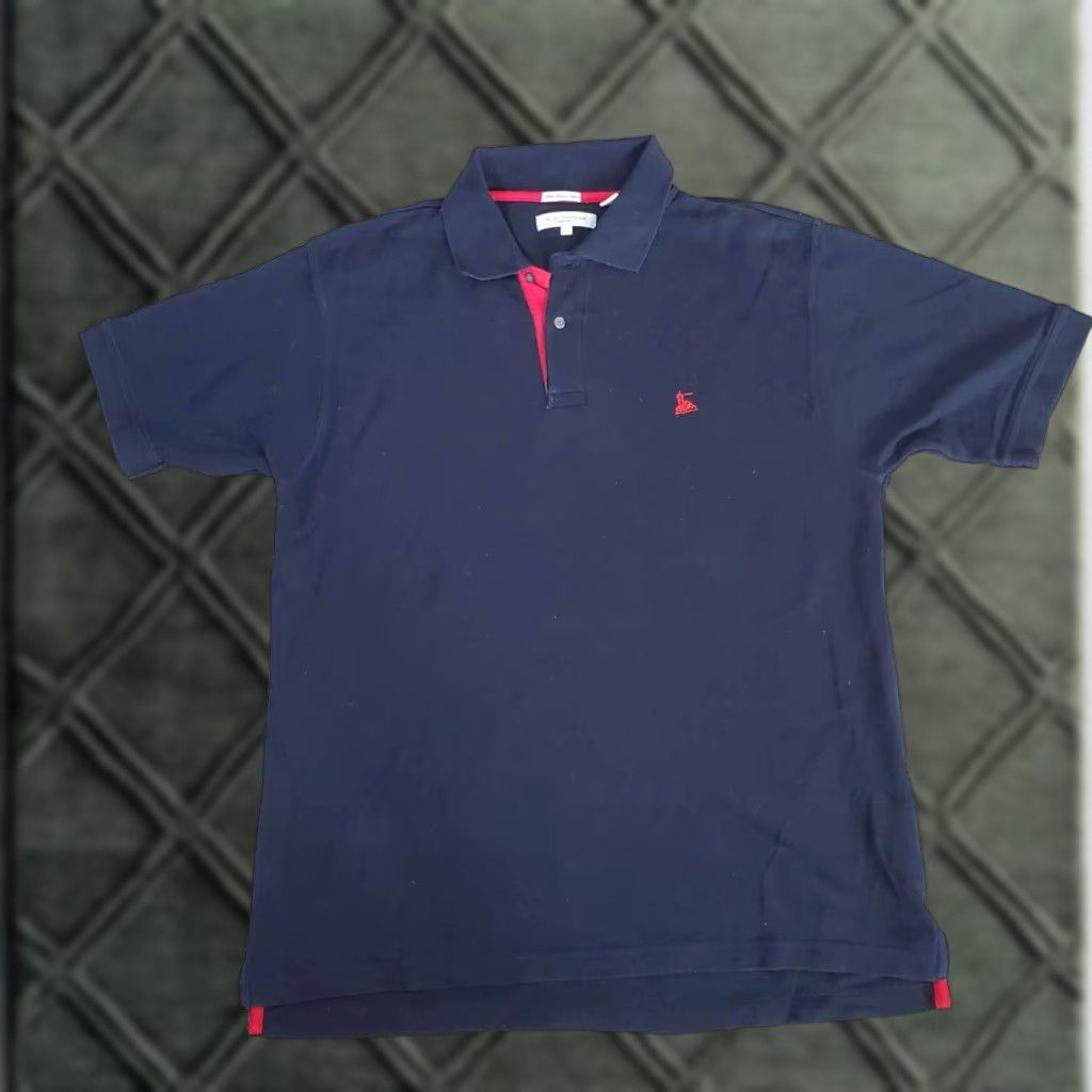 Vintage VINTAGE Alex Cannon Polo Shirt 100% Pima Cotton Mens L Navy Size US L / EU 52-54 / 3 - 1 Thumbnail