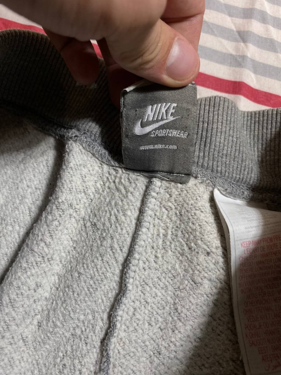 Nike × Vintage Nike gray sweatpants baggy fit wide leg streetwear hype Size US 32 / EU 48 - 18 Thumbnail
