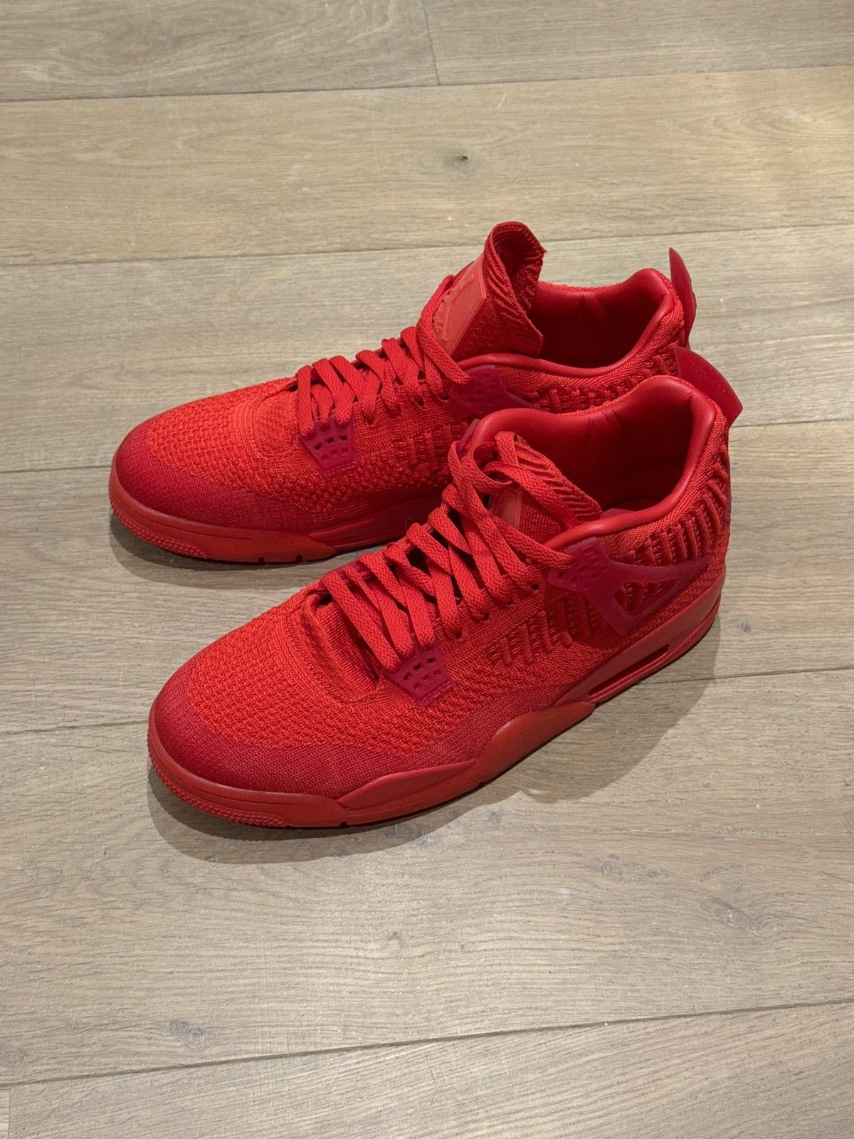 Jordan Brand Air Jordan 4 Flyknit 2019 Red Size US 12 / EU 45 - 7 Thumbnail