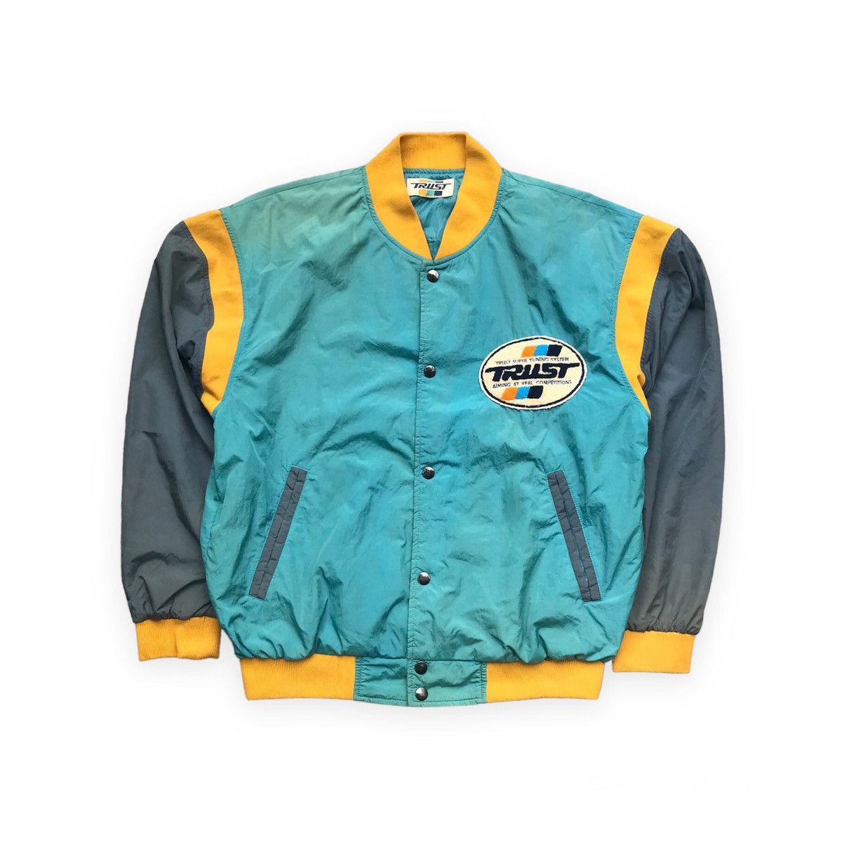 Vintage Vintage 90s Trust Super Tuning System Racing Team Jacket Size US L / EU 52-54 / 3 - 3 Thumbnail