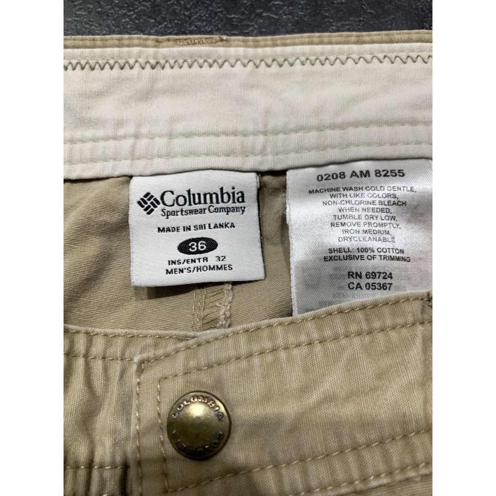 Vintage Columbia Pants Mens 36x32 Beige Hiking Cargo Size US 36 / EU 52 - 6 Thumbnail