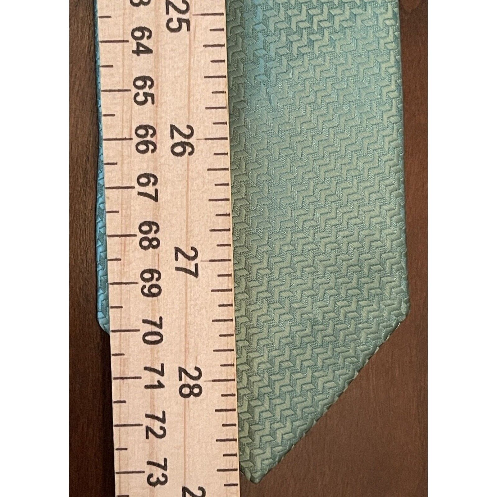 Van Heusen Van Heusen Green 100% Polyester Men’s Neck Tie Made In China Size ONE SIZE - 5 Thumbnail