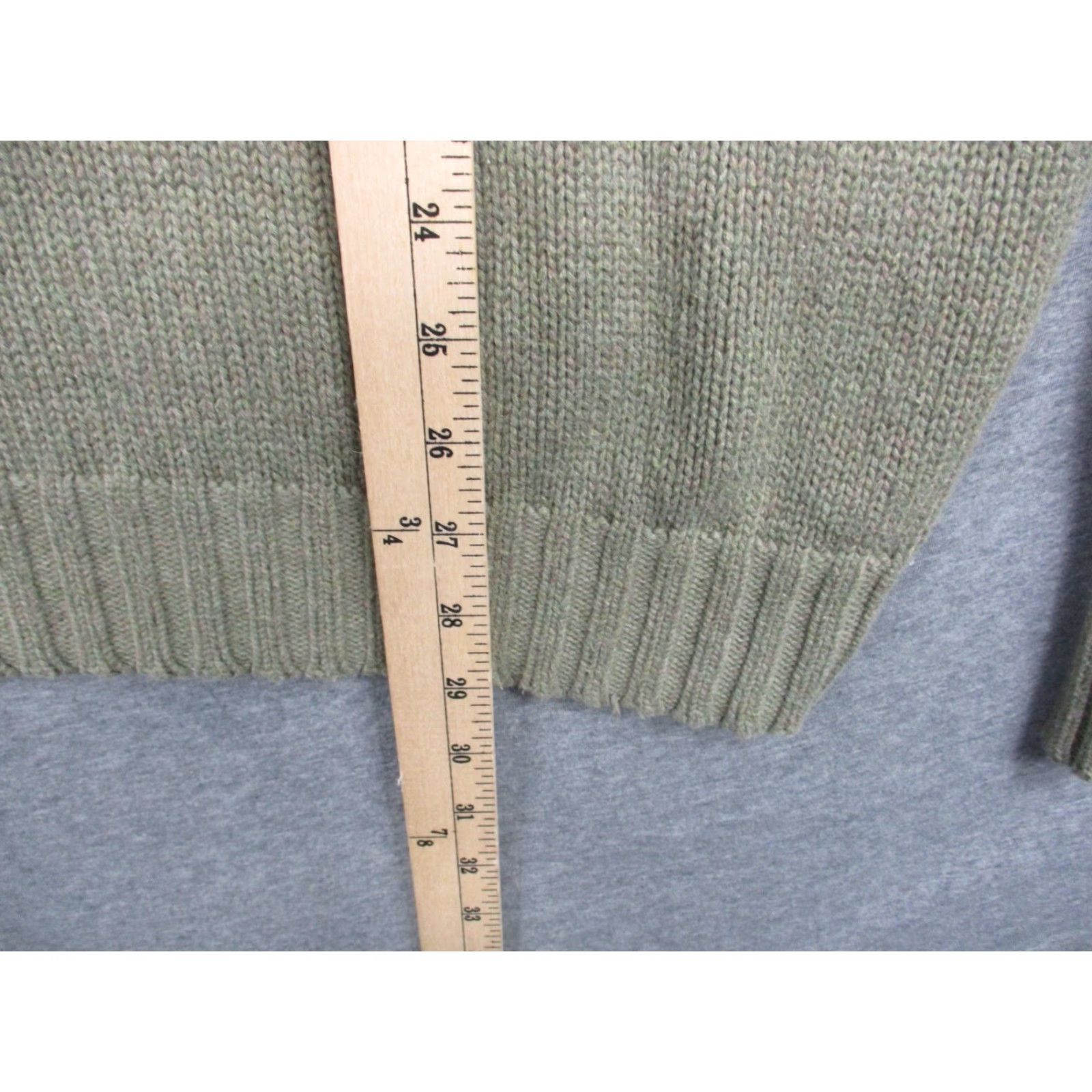 Polo Ralph Lauren VINTAGE Polo Ralph Lauren Sweater Shirt Men XXL Cable Knit Green 80s 90s Logo Pullover Size US XXL / EU 58 / 5 - 5 Thumbnail