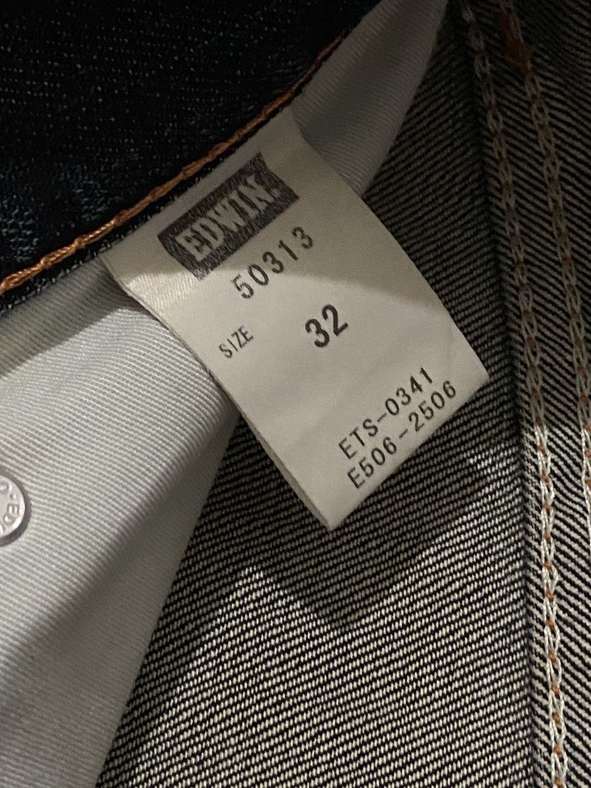 Edwin × Hysteric Glamour × Japanese Brand Edwin Japan 503 Regular Creased Line Whiskers Washed Size US 34 / EU 50 - 22 Thumbnail