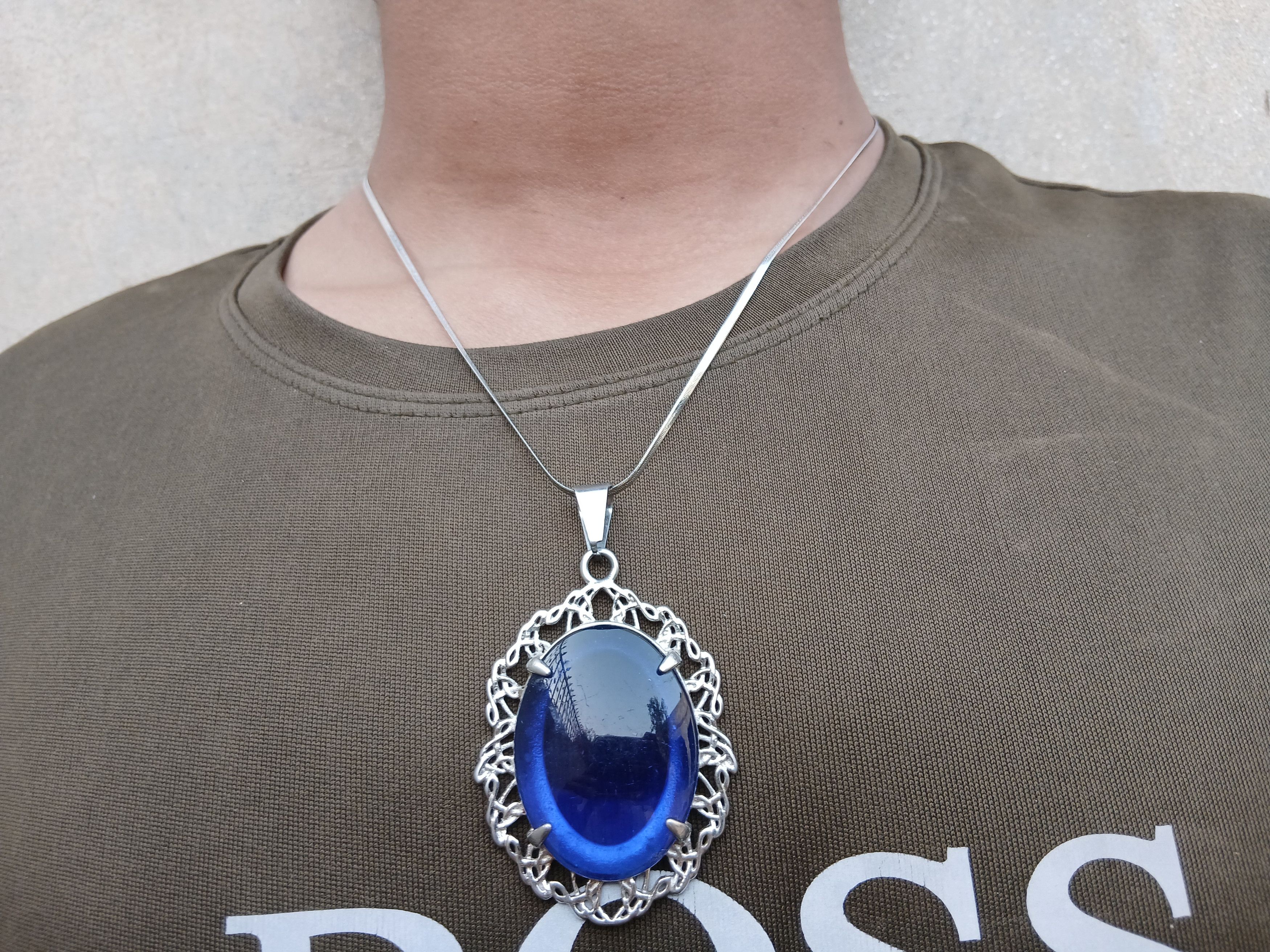 Other Blue Stone Pendant Size ONE SIZE - 2 Thumbnail