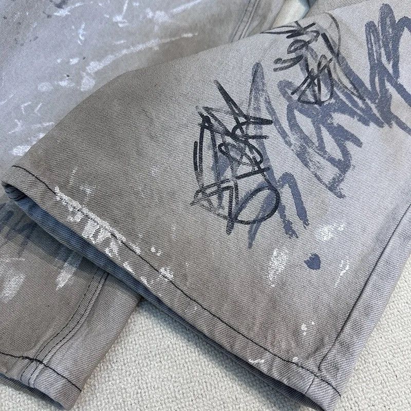 Japanese Brand × Vintage Graffiti printed jeans Size US 34 / EU 50 - 4 Thumbnail