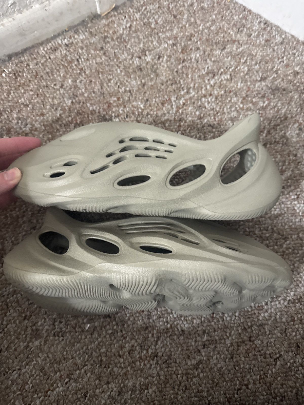 Adidas Stone Salt foam runners Size US 11 / EU 44 - 7 Thumbnail
