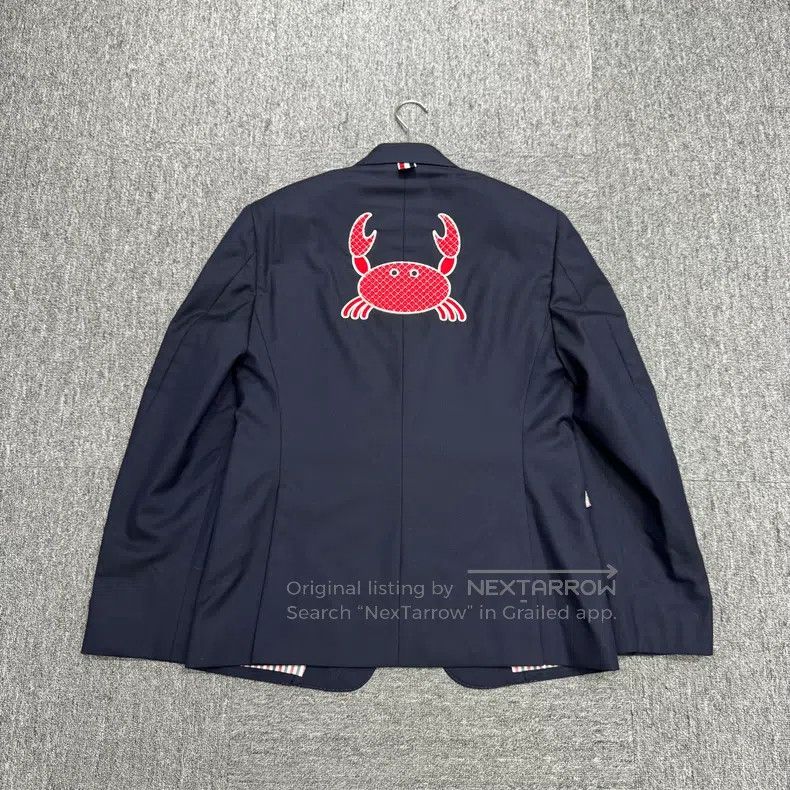 Thom Browne Thom Browne Embroidered crab-pattern wool coat Size US M / EU 48-50 / 2 - 6 Thumbnail