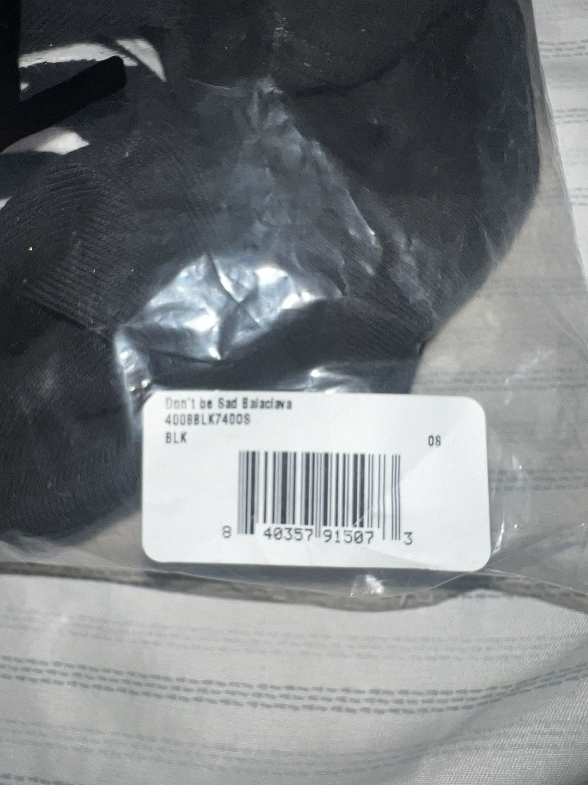 Warren Lotas Don’t Be Sad Balaclava Mask Size ONE SIZE - 2 Thumbnail