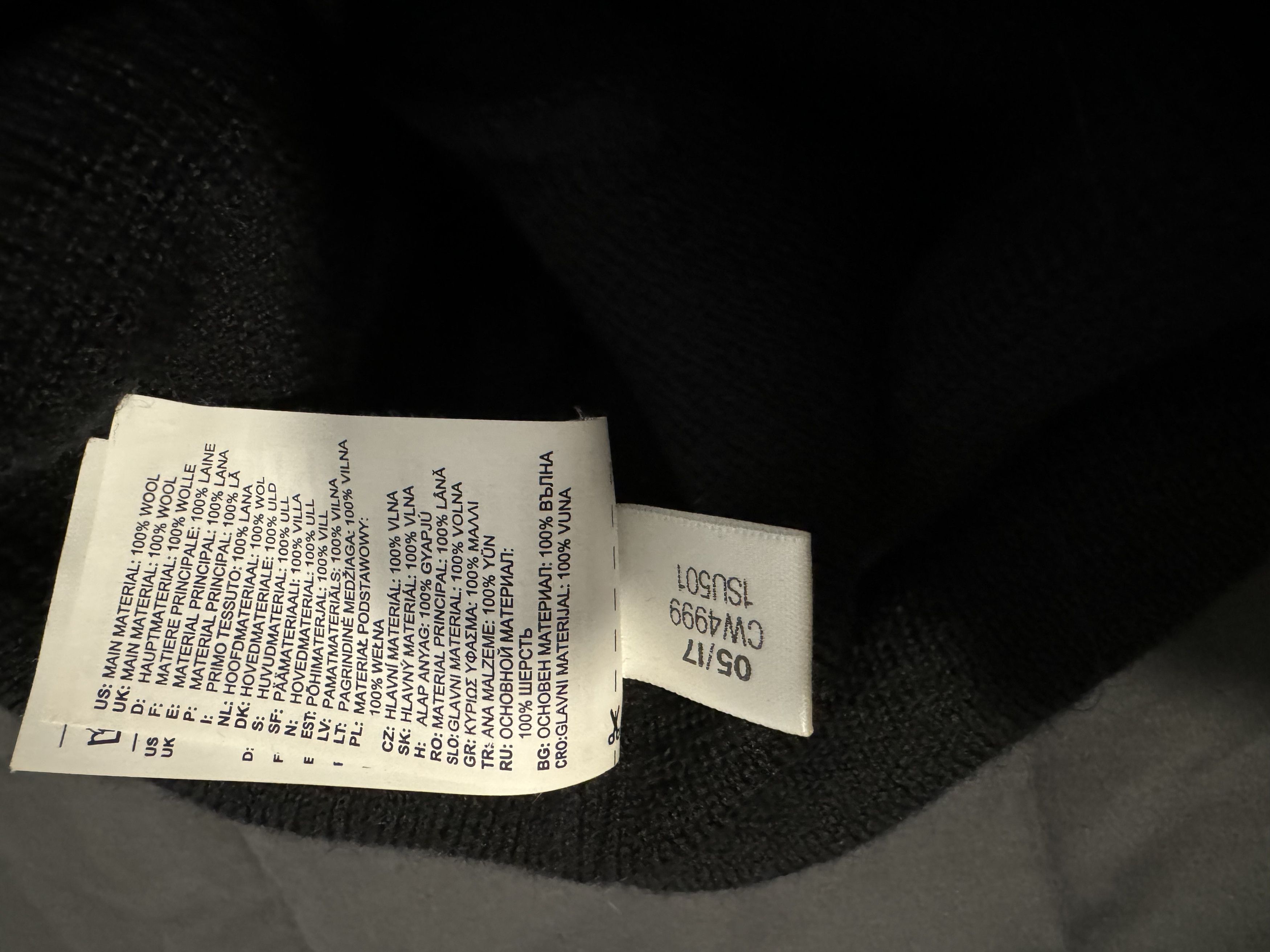 Vetements Vetements Haute Couture Reebok Beanie Black Size ONE SIZE - 5 Thumbnail