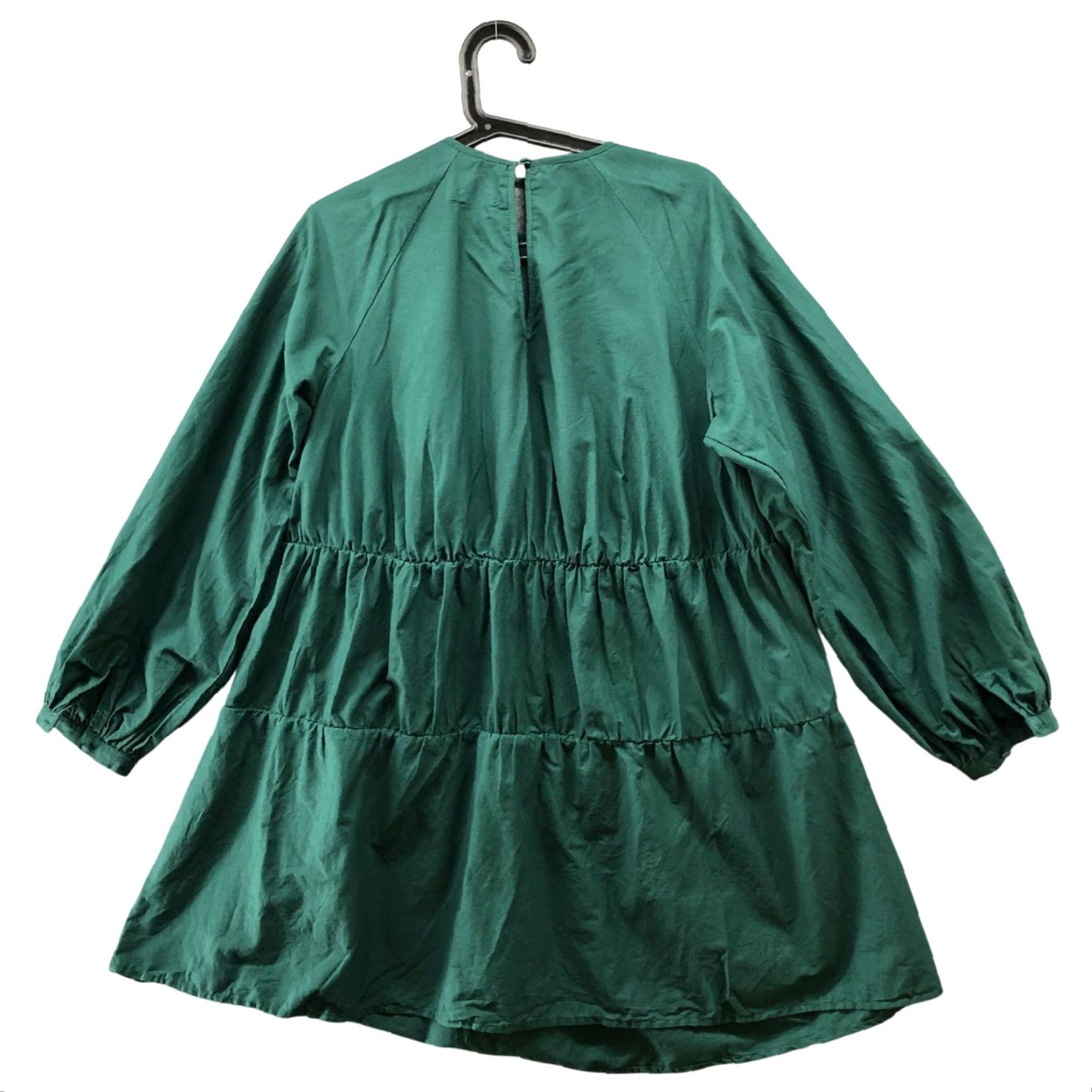 Asos ASOS Bohemian Mini Dress Womens 4 Forest Green Long Sleeve Balloon Cocktail Casual Size S / US 4 / IT 40 - 2 Thumbnail