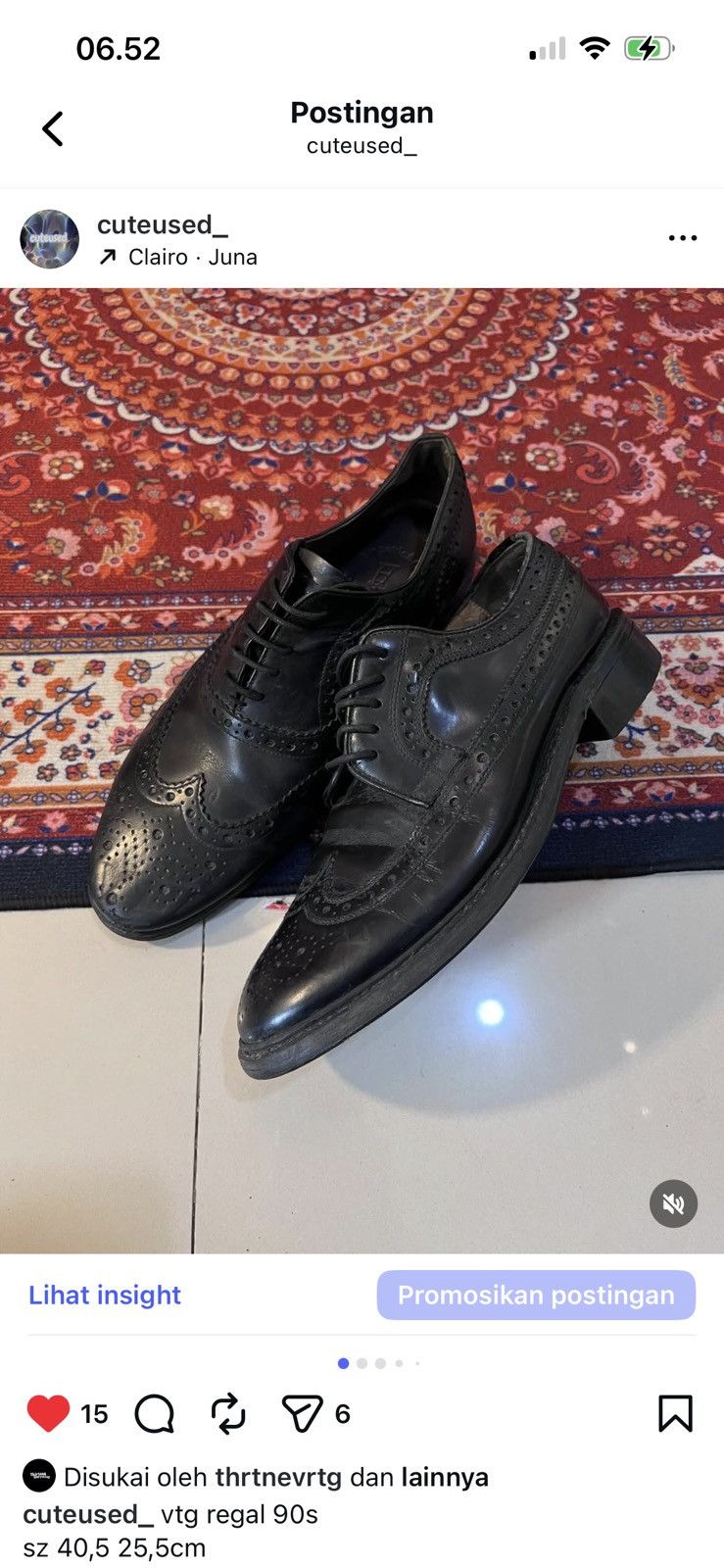REGAL Vintage leather shoes regal Size US 8 / EU 41 - 1 Thumbnail