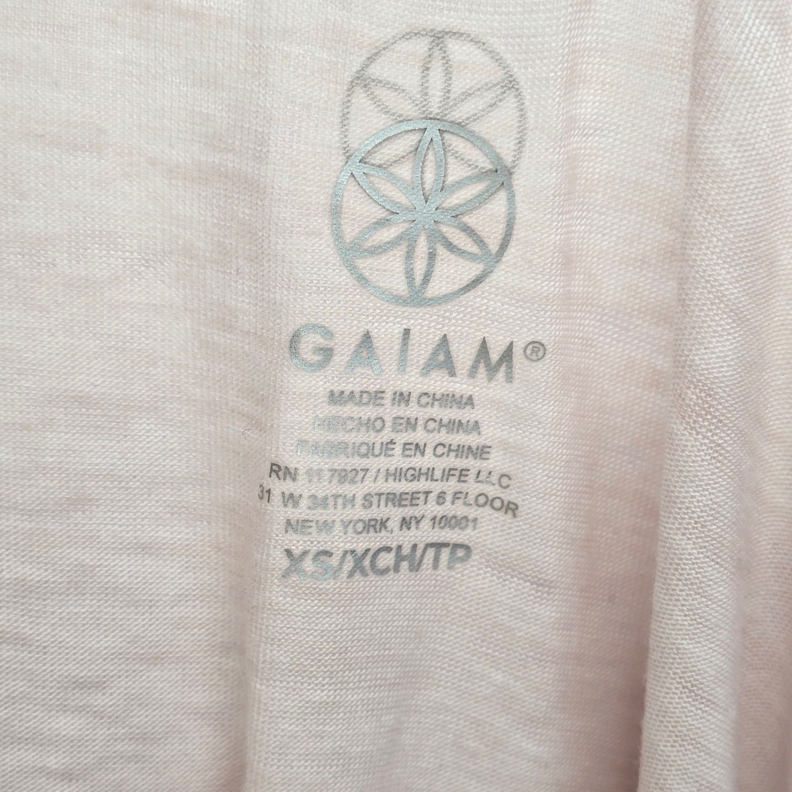 Other Gaiam Pink Short Sleeve Side Tie Streetwear Top Extra Small Size XS / US 0-2 / IT 36-38 - 7 Thumbnail