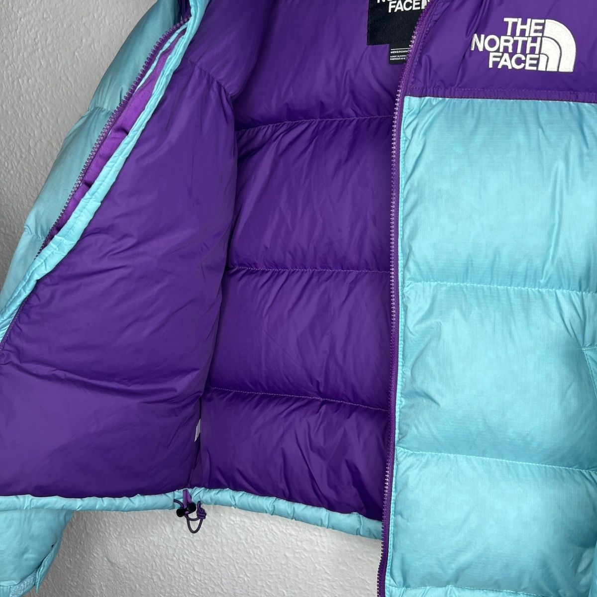 The North Face The North Face Nuptse 700 Turqoise Blue Purple Logo Puffer Size US S / EU 44-46 / 1 - 7 Thumbnail