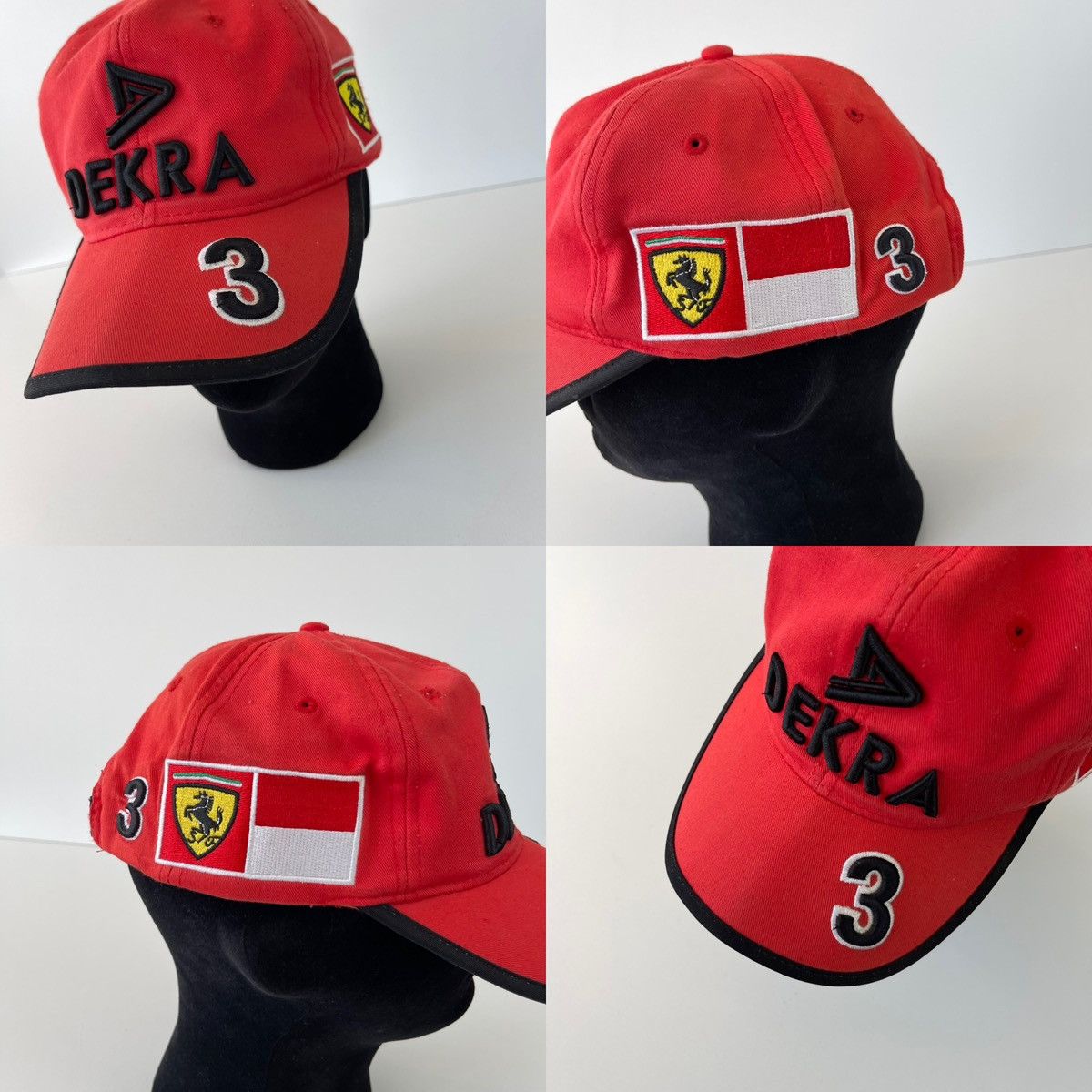Ferrari Ferrari 1998 F1 Dekra 3 Michael Schumacher Team Vintage Cap Size ONE SIZE - 8 Thumbnail