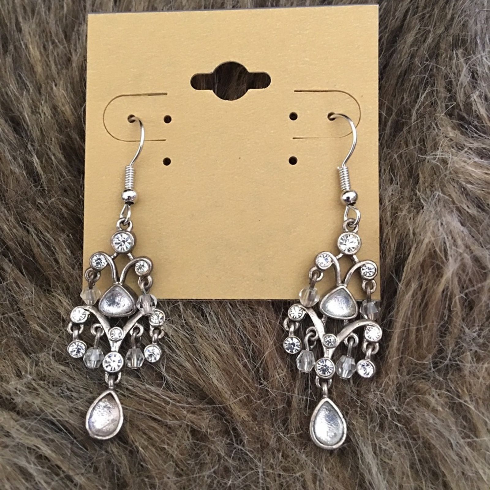 Jewelry Vintage Liz Claiborne glass chandelier earrings Size ONE SIZE - 2 Thumbnail