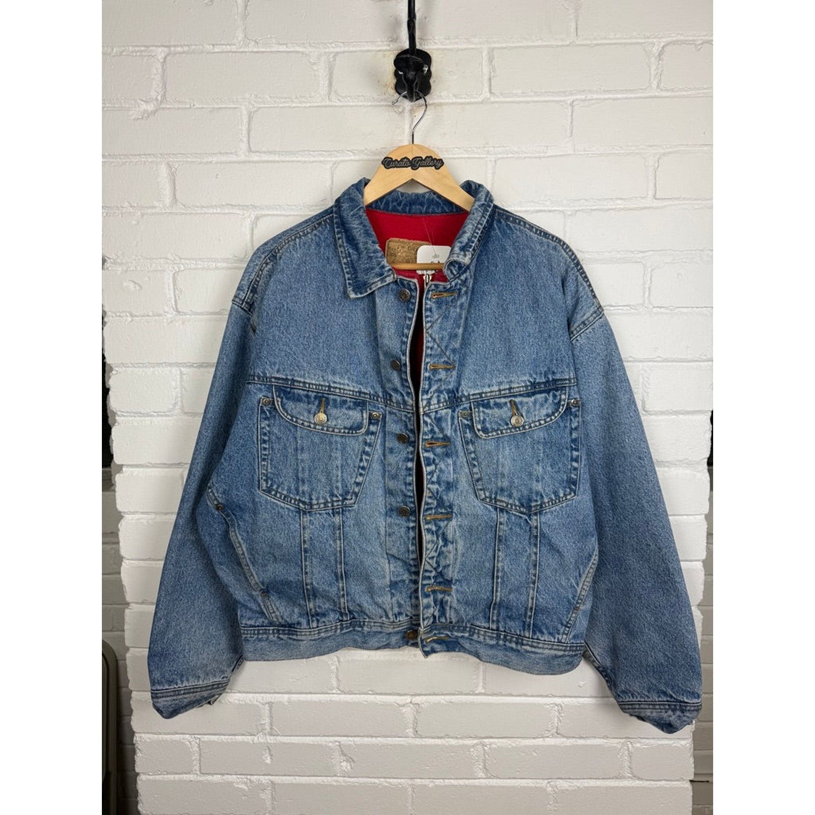 Vintage Vintage Gap Denim Lined Zip Up Hybrid Trucker Style Jacket L Size US L / EU 52-54 / 3 - 1 Thumbnail