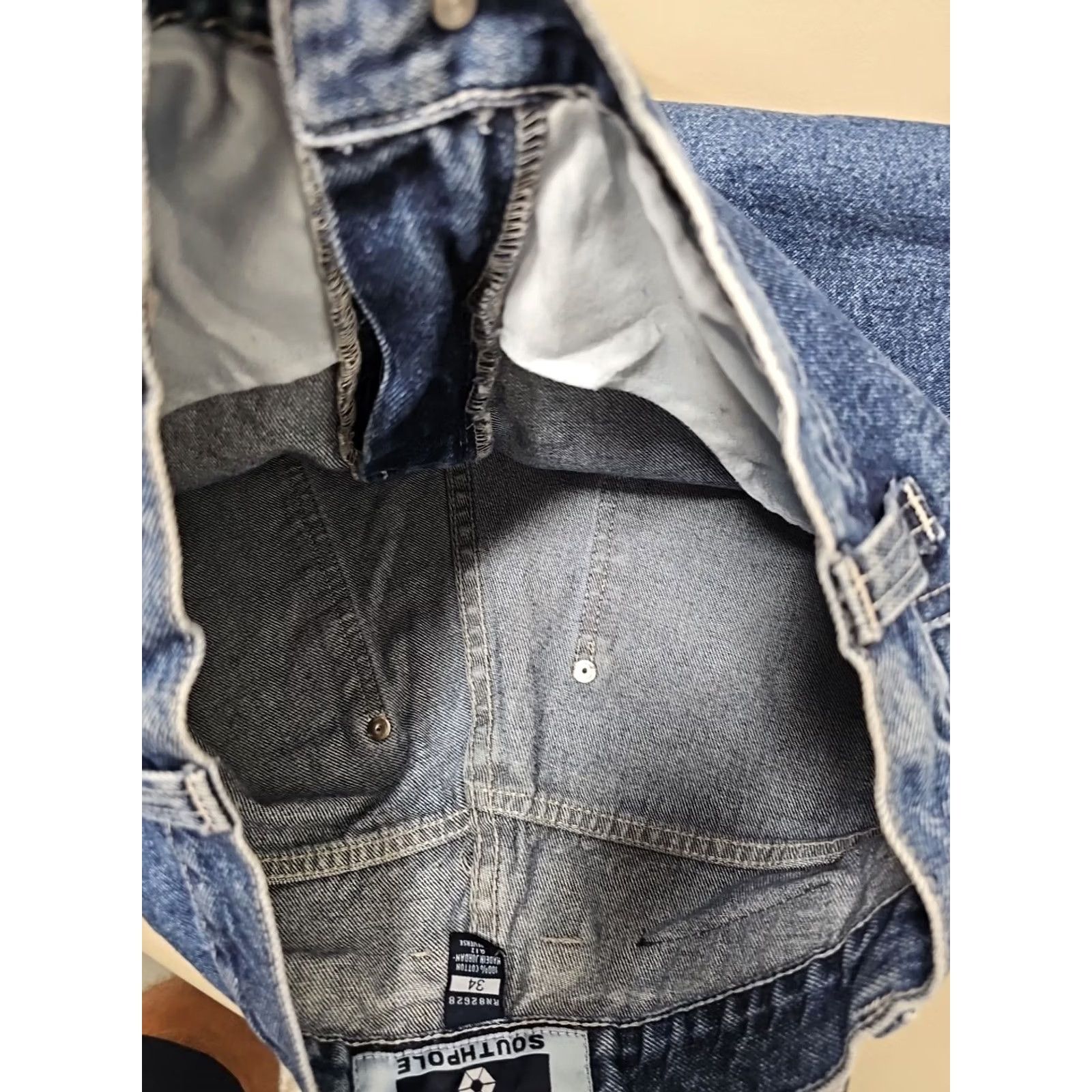 VINTAGE Southpole Jean Shorts Mens 34 Baggy Loose Skater Grunge 