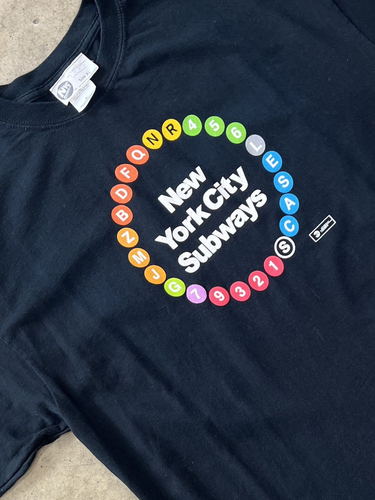 Vintage Vintage MTA New York City Subway Line Tee XL Size US XL / EU 56 / 4 - 1 Thumbnail