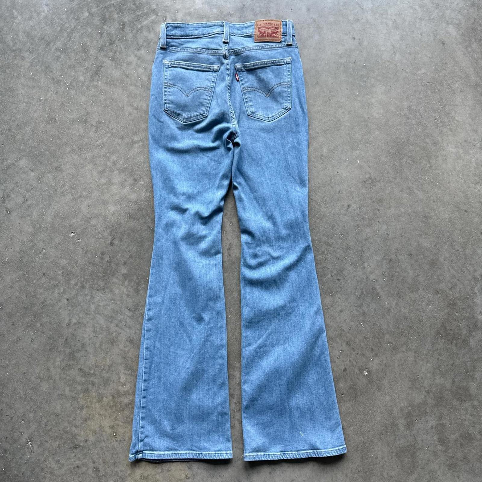 Levi's Distressed Levis Flare Blue Jeans With Ripped Details Size 27" / US 4 / IT 40 - 2 Thumbnail