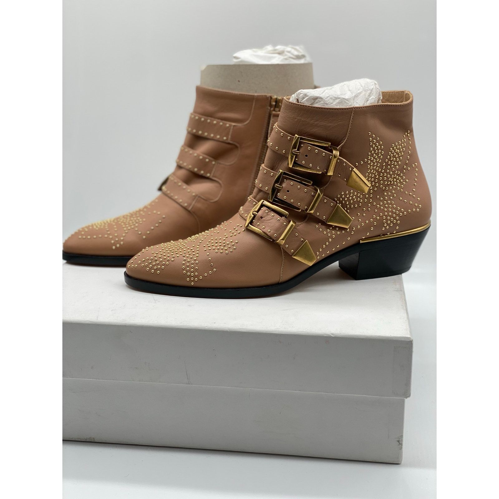 Chloe Chloé Sussana Short Boots in Reef Shell sz. 38 EU Size US 8 / IT 38 - 3 Thumbnail