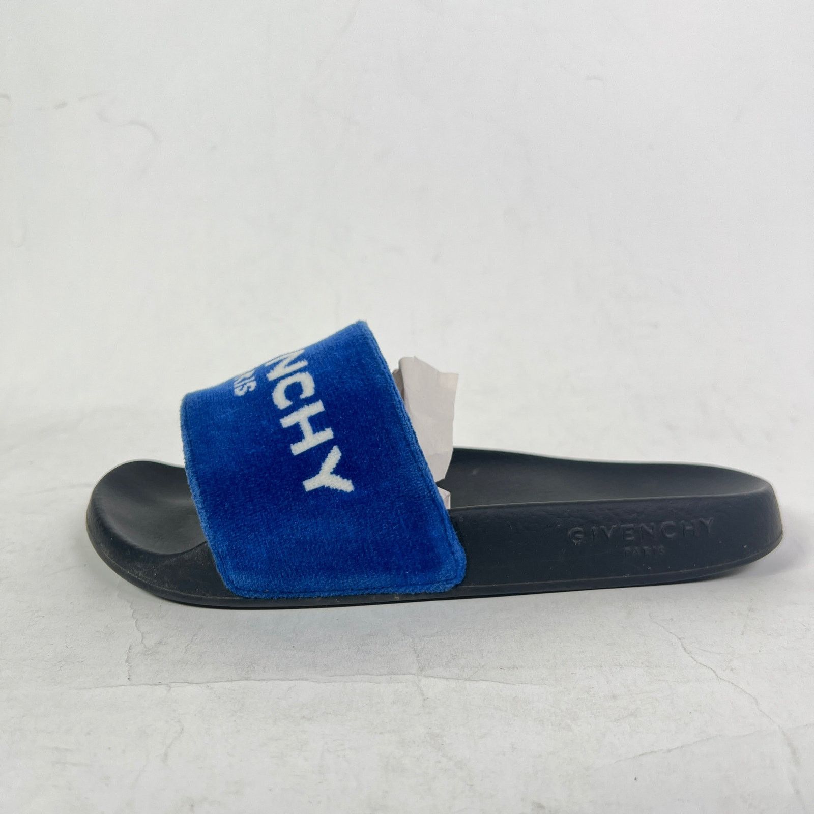 Givenchy Givenchy Blue Velvet Printed Sandals Size US 5.5 / IT 35.5 - 3 Thumbnail