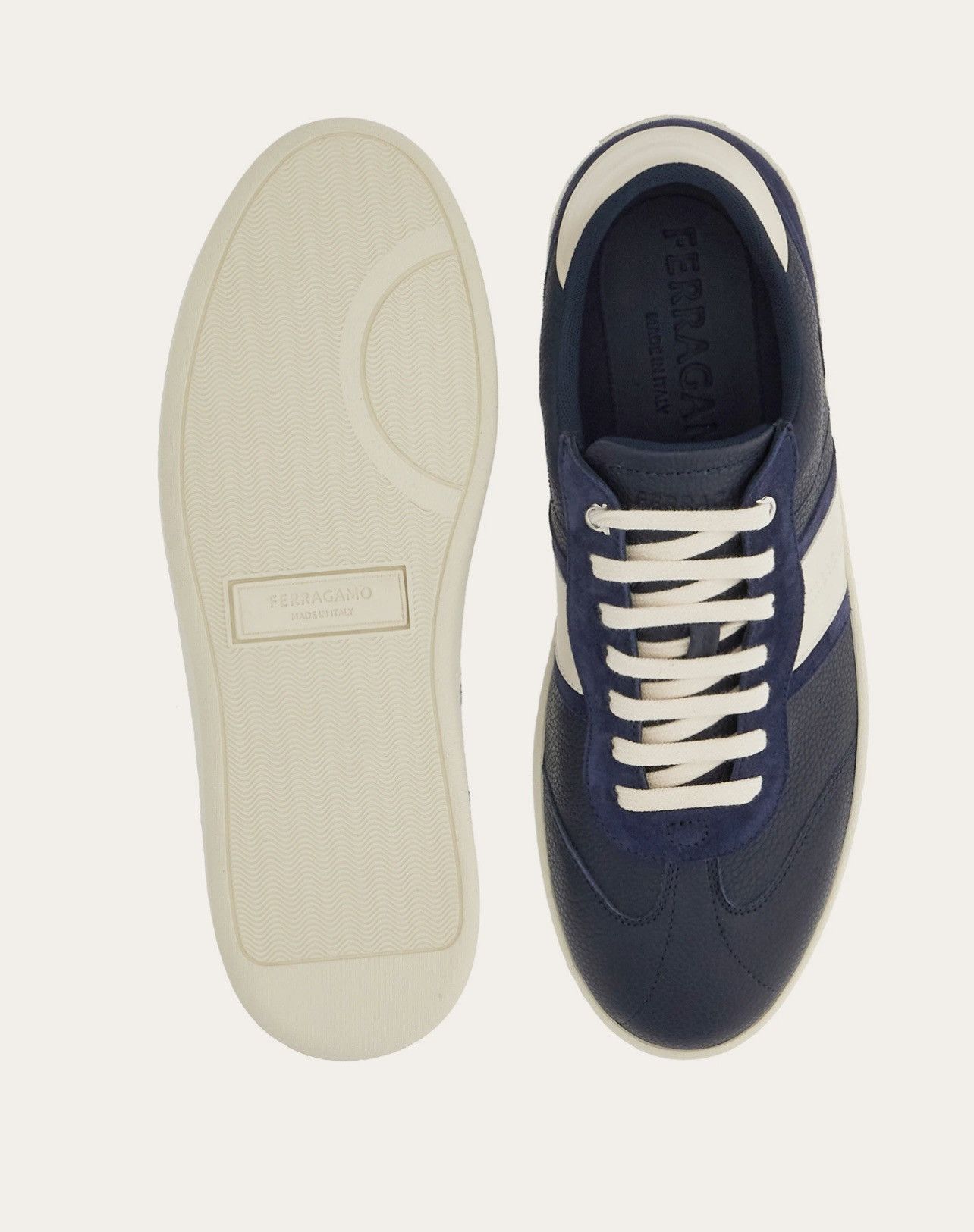 Salvatore Ferragamo Ferragamo Low top sneaker with signature Achille Blue Size US 7.5 / EU 40-41 - 3 Thumbnail