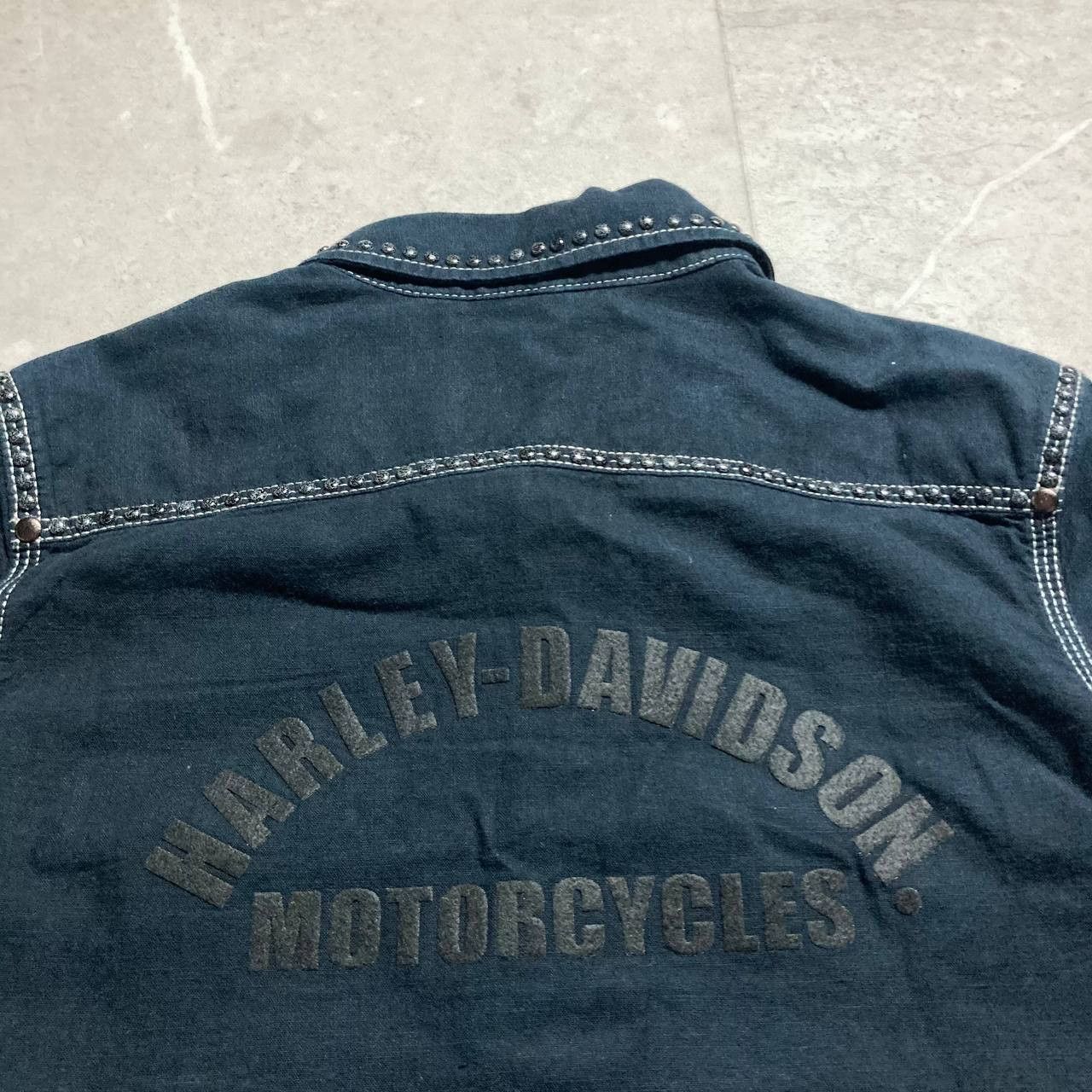 Harley Davidson Vintage Harley Davidson Button Western Cowboy Shirt Size US M / EU 48-50 / 2 - 7 Thumbnail
