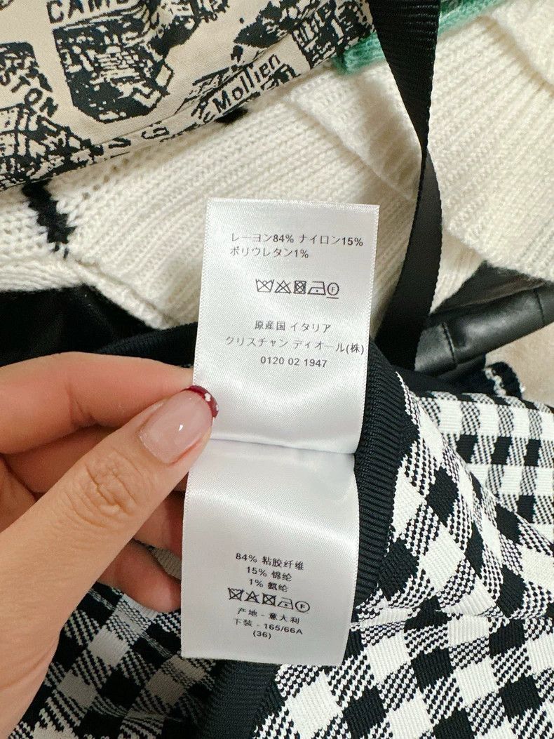 Dior Dior Qianniao check knitted skirt Size 24" / US 00 / IT 34 - 4 Thumbnail