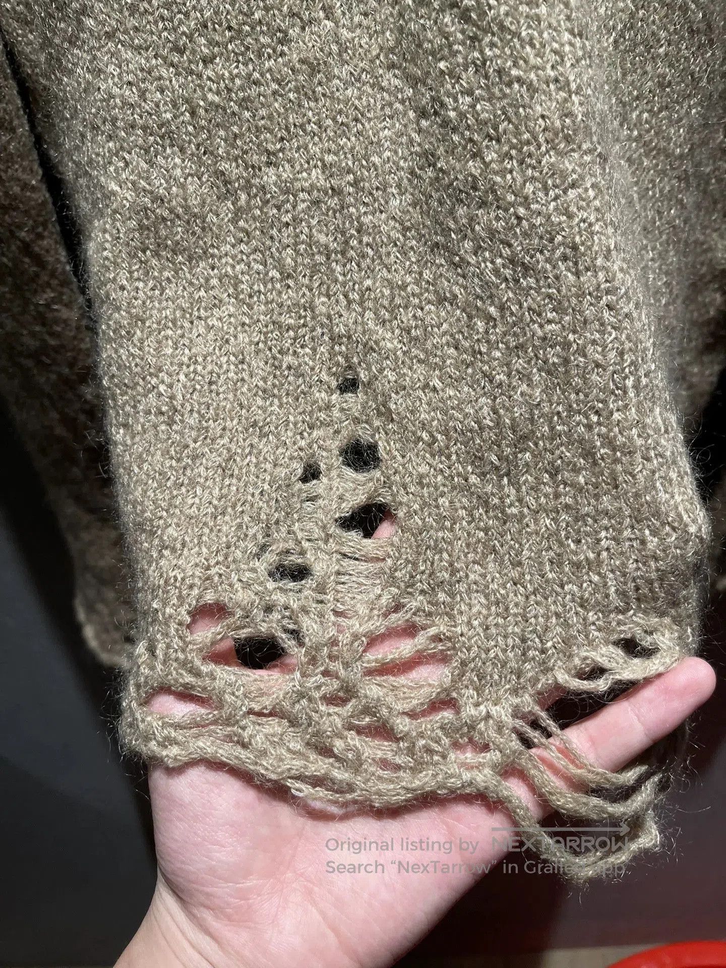Number (N)ine grunge v-neck sweater by number nine. | Grailed