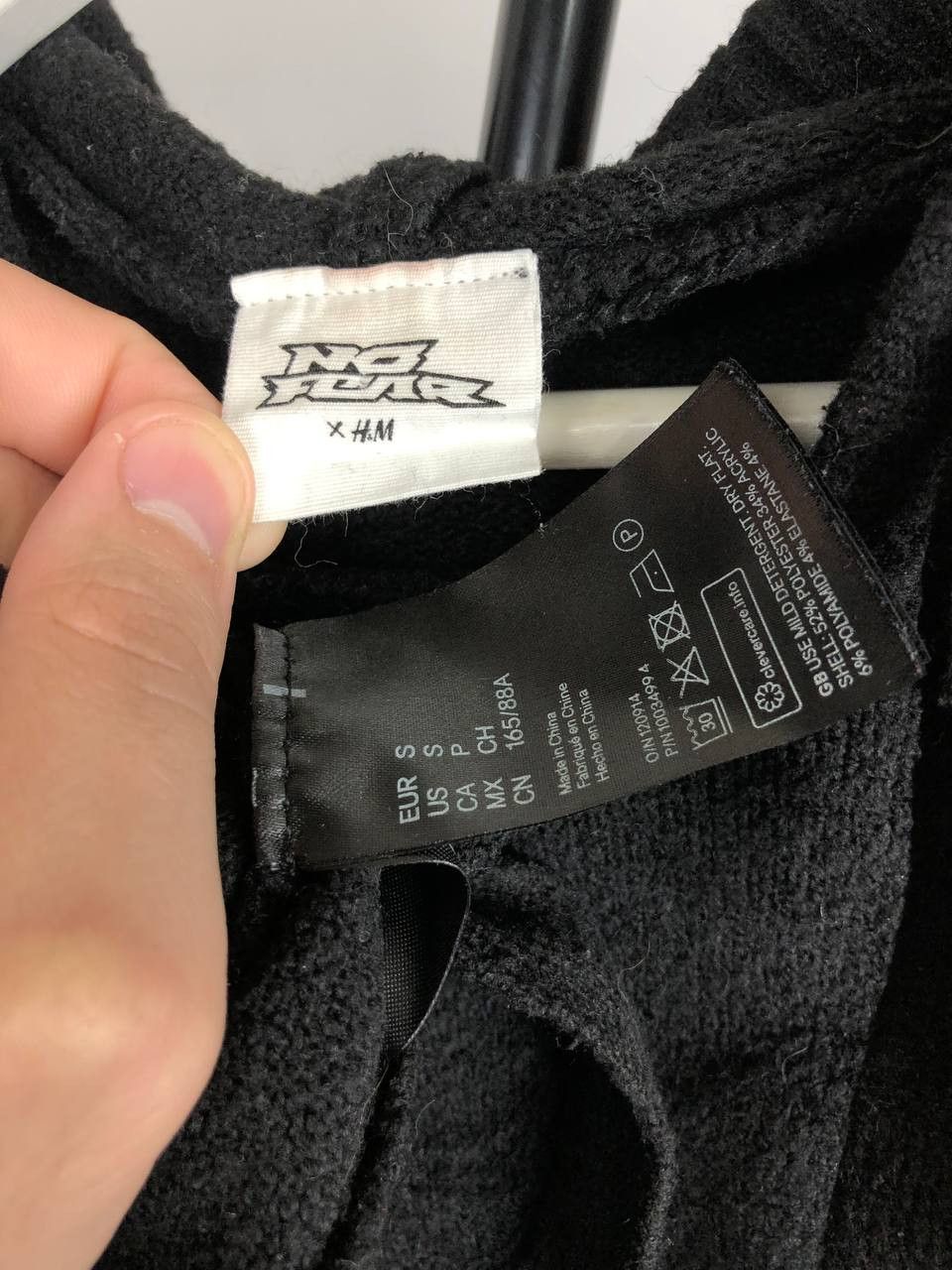 H&M No Fear x H&M Hoodie Oversized Black Size US S / EU 44-46 / 1 - 8 Thumbnail