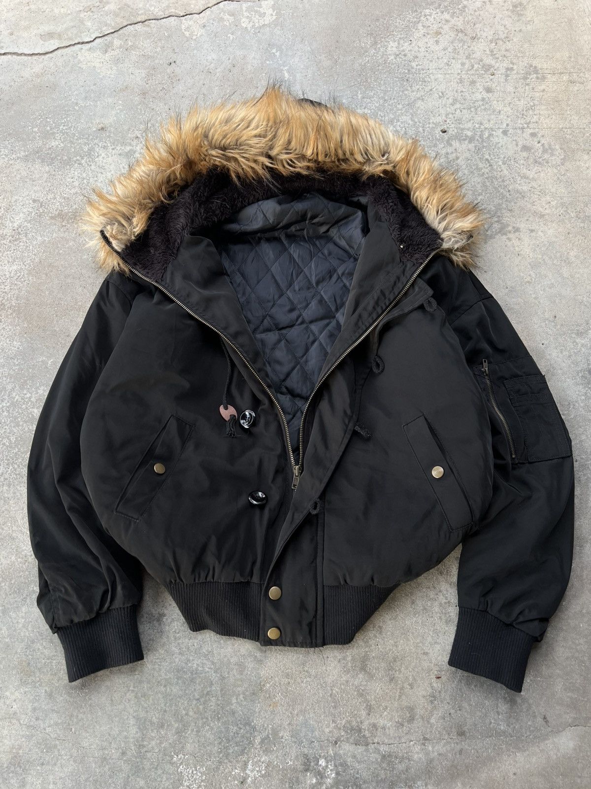 Japanese Brand Vintage Japanese Fur Hoodie Jacket Size US M / EU 48-50 / 2 - 6 Thumbnail