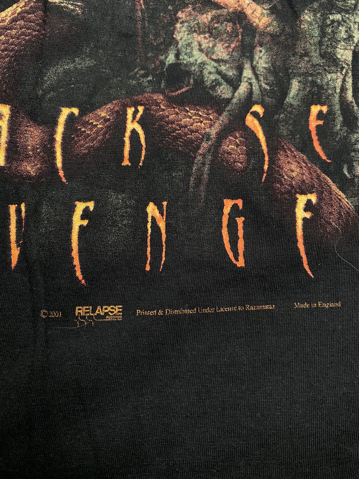 Band Tees × Vintage Vintage Nite Seeds Of Vengeance Death Metal T-Shirt Size US XL / EU 56 / 4 - 4 Thumbnail