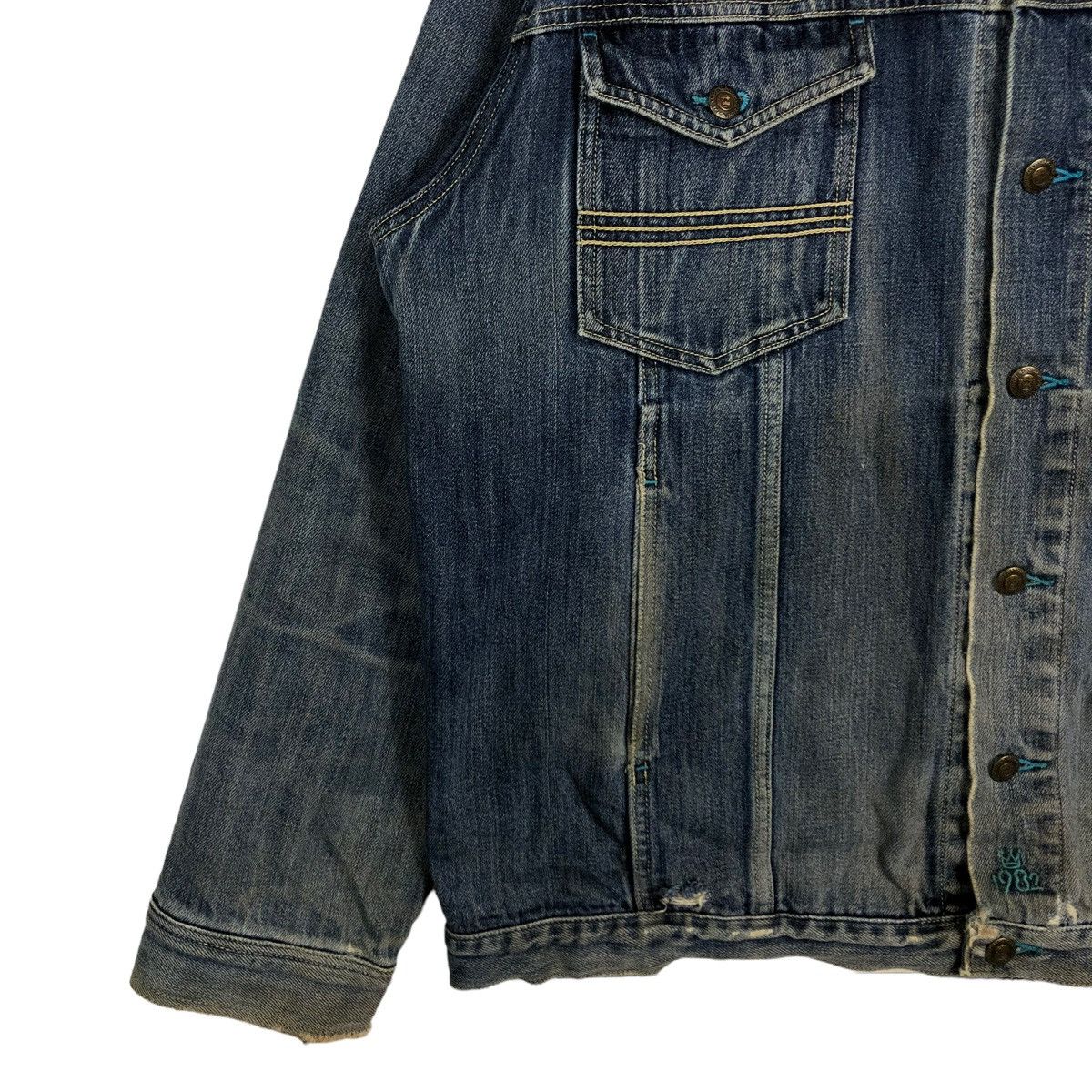 Japanese Brand 🔥90’s Vintage Denim Biker Jacket Iron Horse Big Logo Size US XL / EU 56 / 4 - 3 Thumbnail