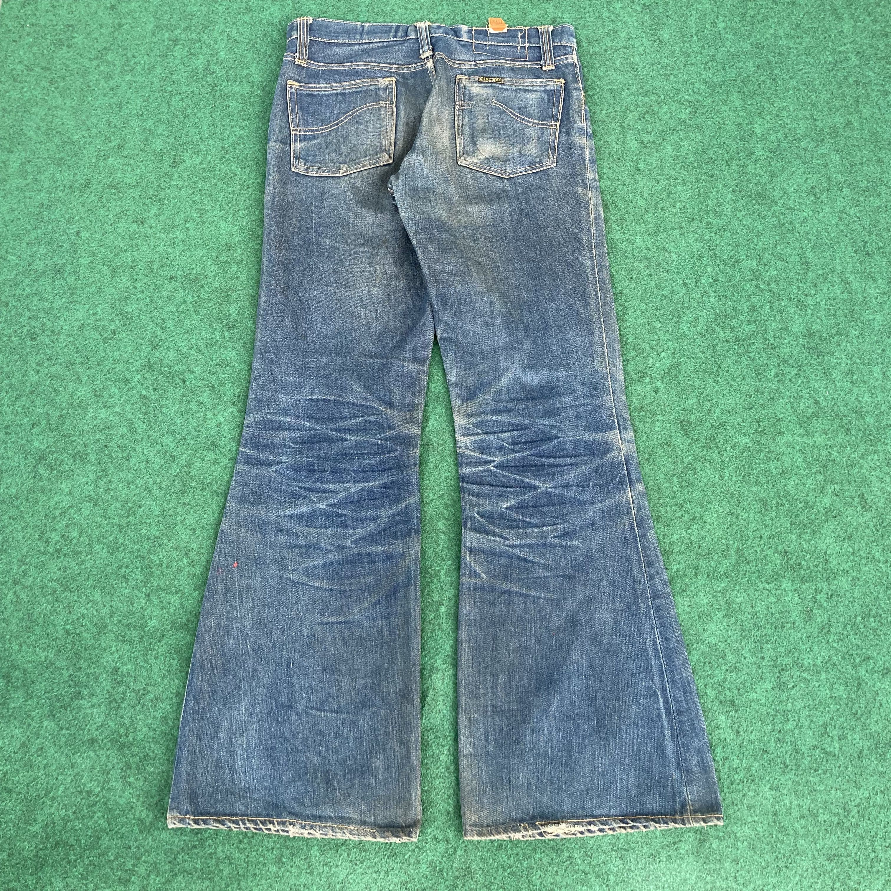 Japanese Brand × Vintage 31x32 Vtg Sanjego Denim Bootcut Faded Stains Jeans Size US 31 - 12 Thumbnail