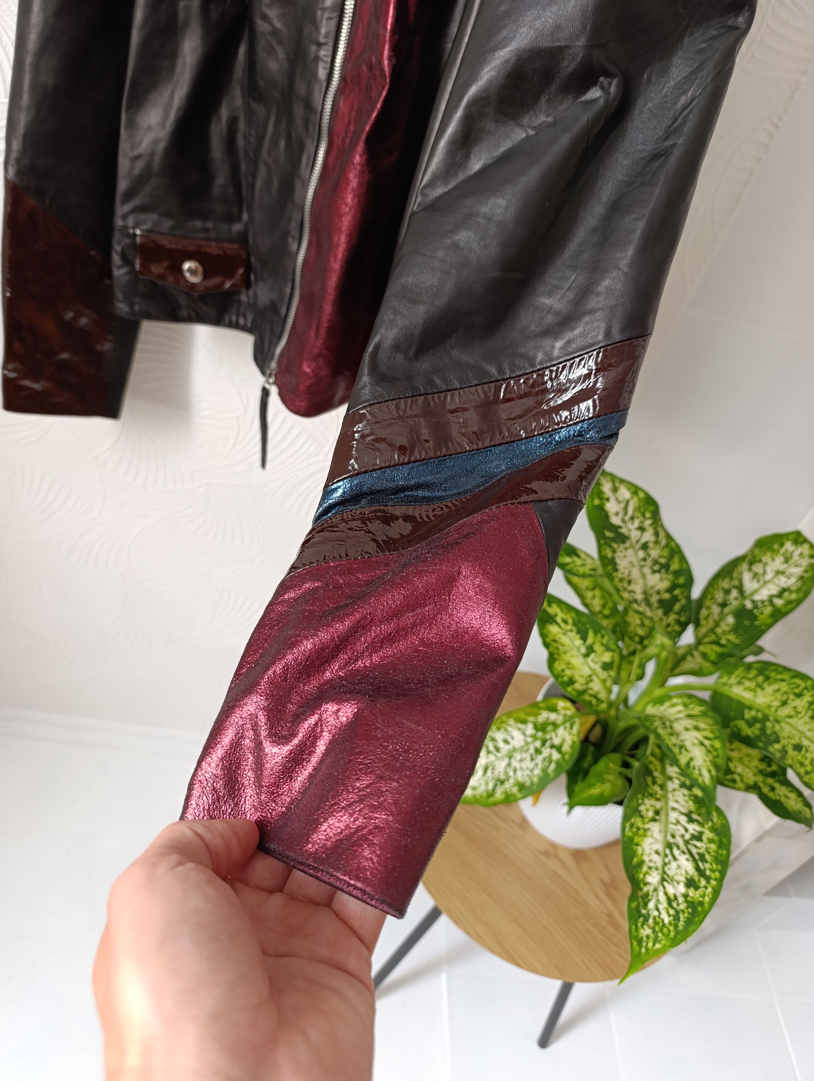 Just Cavalli JUST ROBERTO CAVALLI COUTURE 2013 LEATHER BIKER JACKET Size XL / US 12-14 / IT 48-50 - 8 Thumbnail
