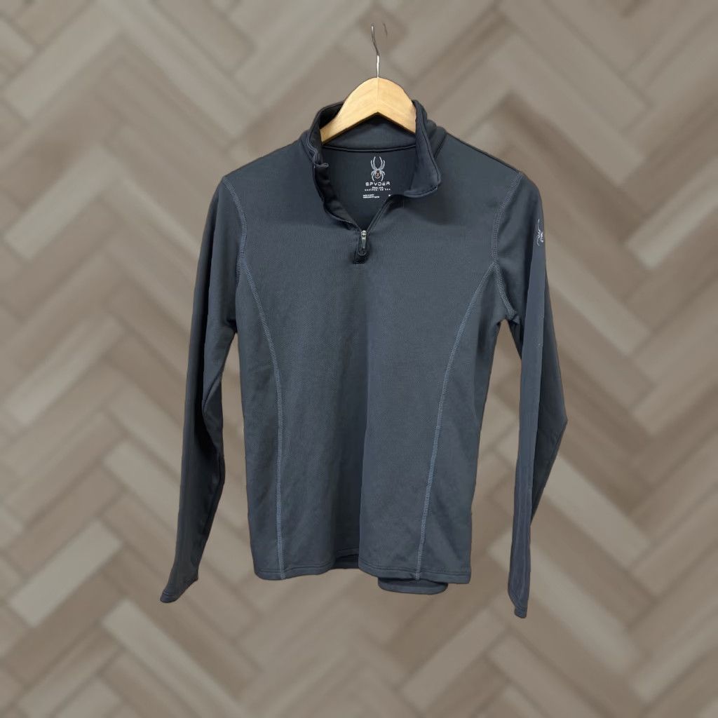 Spyder Spyder Womens Black 1/4 Zip Pullover Sweater Size M Long Sleeve Size M / US 6-8 / IT 42-44 - 1 Thumbnail