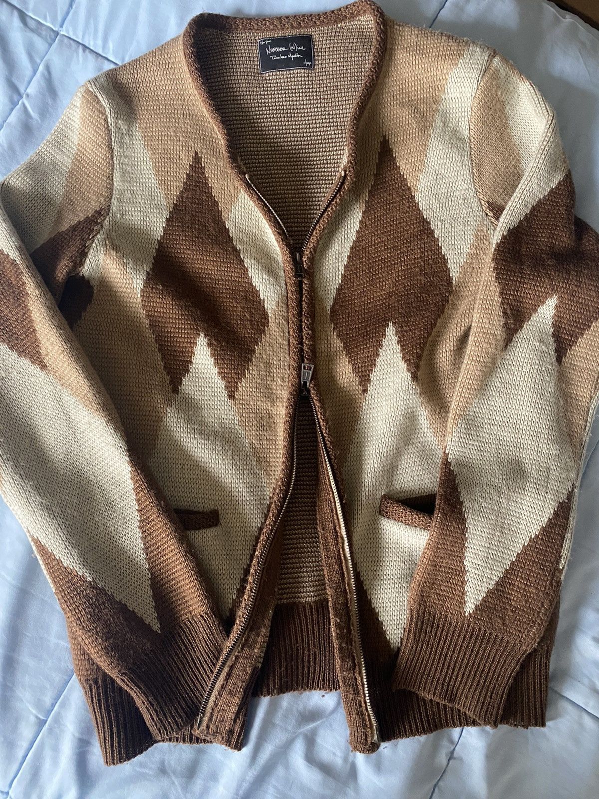 Number (N)ine Number (N)ine FW08 “My Own Private Portland” Argyle Cardigan Size US M / EU 48-50 / 2 - 6 Thumbnail
