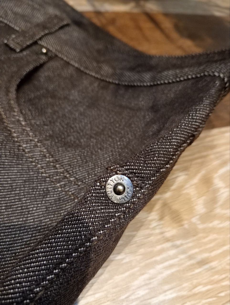Louis Vuitton LUXURY LOUIS VUITTON COMBINE WOOL COTTON DENIM PANTS Size US 34 / EU 50 - 6 Thumbnail