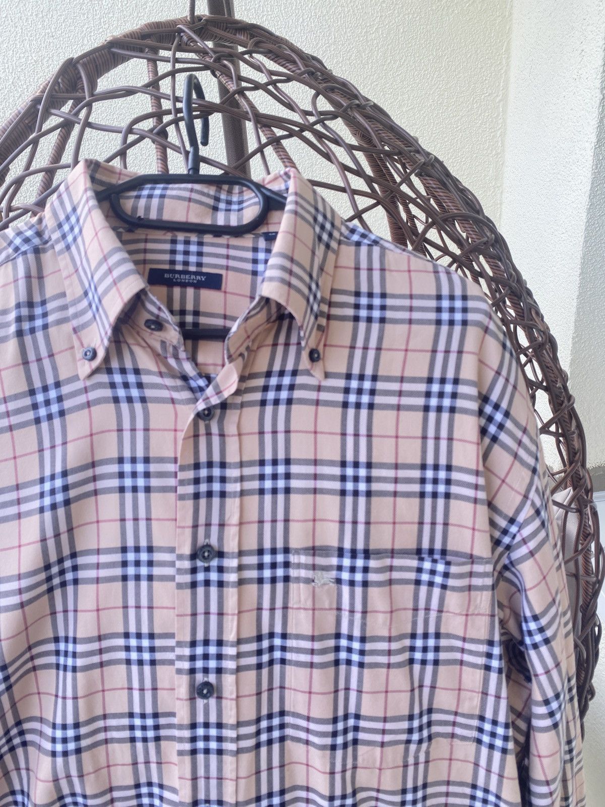 Burberry Luxury fullprint burberry shirt button up Size US XXL / EU 58 / 5 - 6 Thumbnail